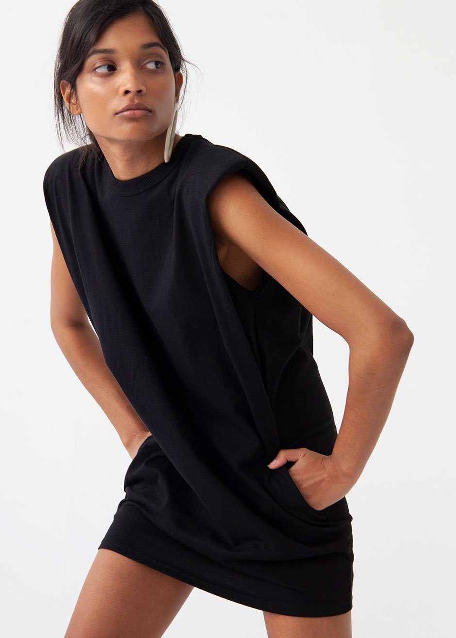 Tina Padded Shoulder Muscle Dress - Black sold by Frankie Shop product image thumbnail 2