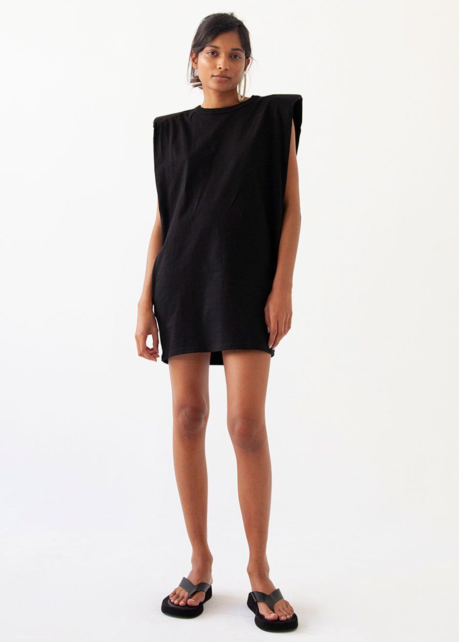 Tina Padded Shoulder Muscle Dress - Black sold by Frankie Shop product image thumbnail 3