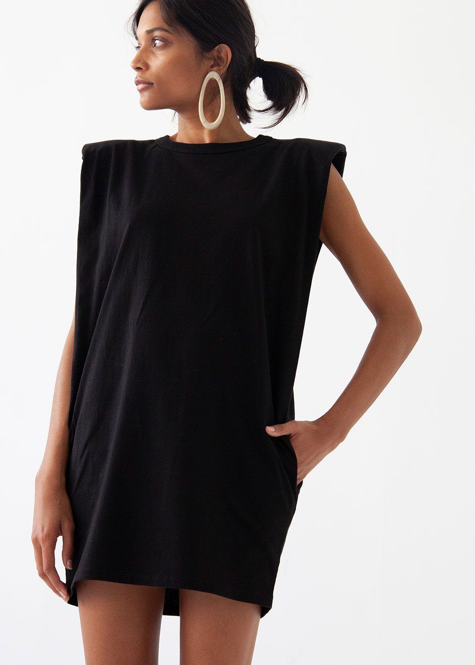 Tina Padded Shoulder Muscle Dress - Black sold by Frankie Shop product image thumbnail 5