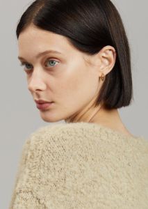 Otiumberg Small Chunky Hoops - Gold sold by Frankie Shop