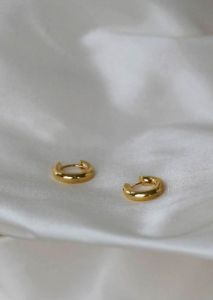 Otiumberg Small Chunky Hoops - Gold sold by Frankie Shop