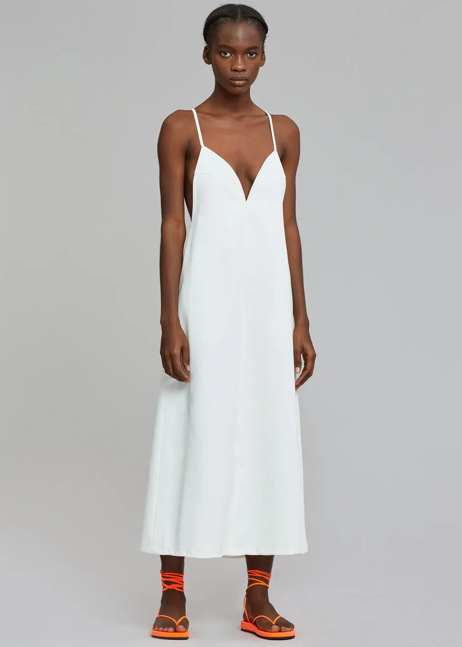 Miwa Midi Dress - White sold by Frankie Shop