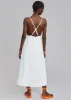 Miwa Midi Dress - White sold by Frankie Shop