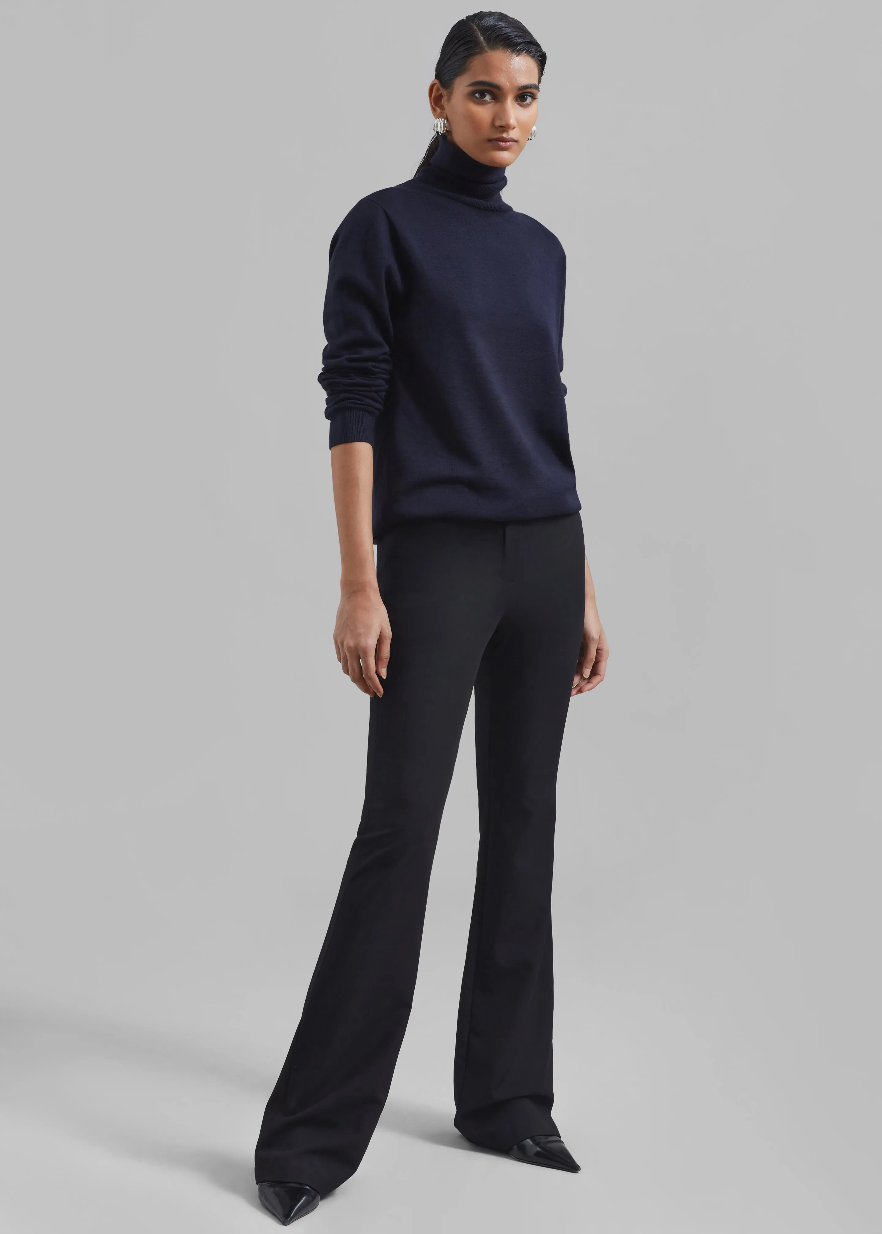 Charley Bootcut Pants - Black sold by Frankie Shop