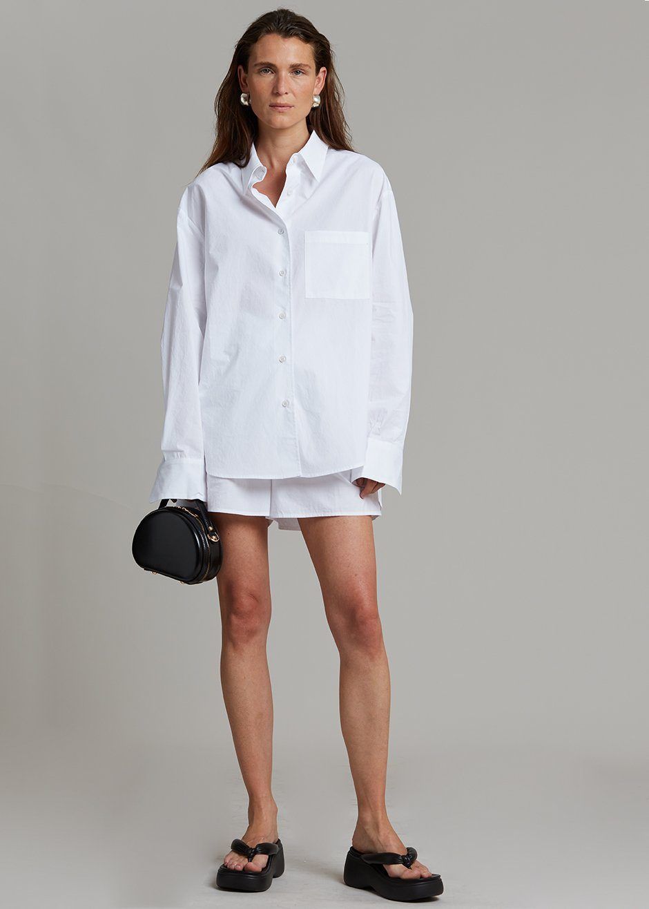 Lui Cotton Shirt - White sold by Frankie Shop