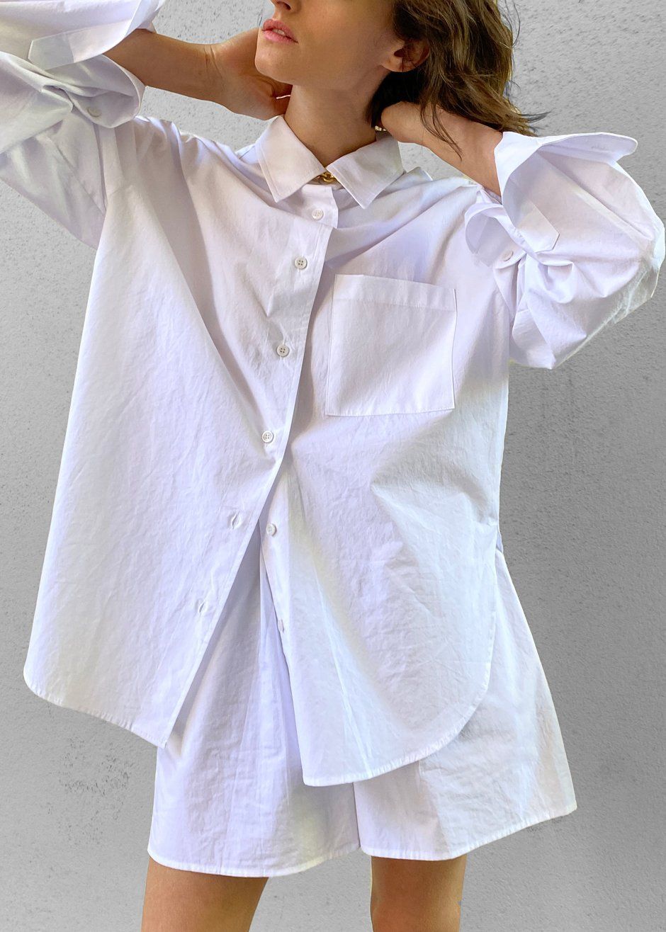 Lui Cotton Shirt - White sold by Frankie Shop product image thumbnail 6