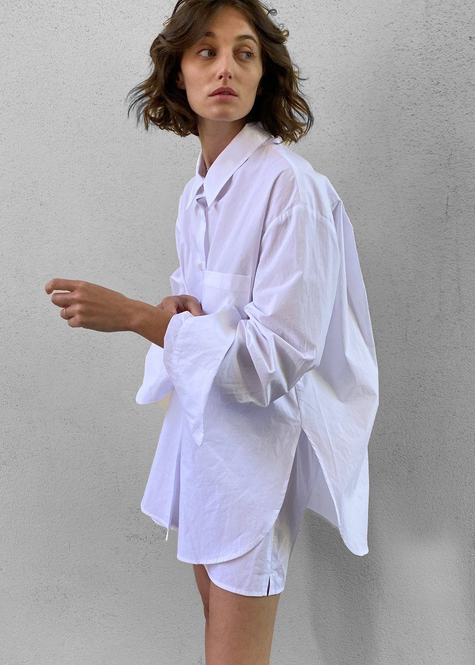 Lui Cotton Shirt - White sold by Frankie Shop product image thumbnail 4