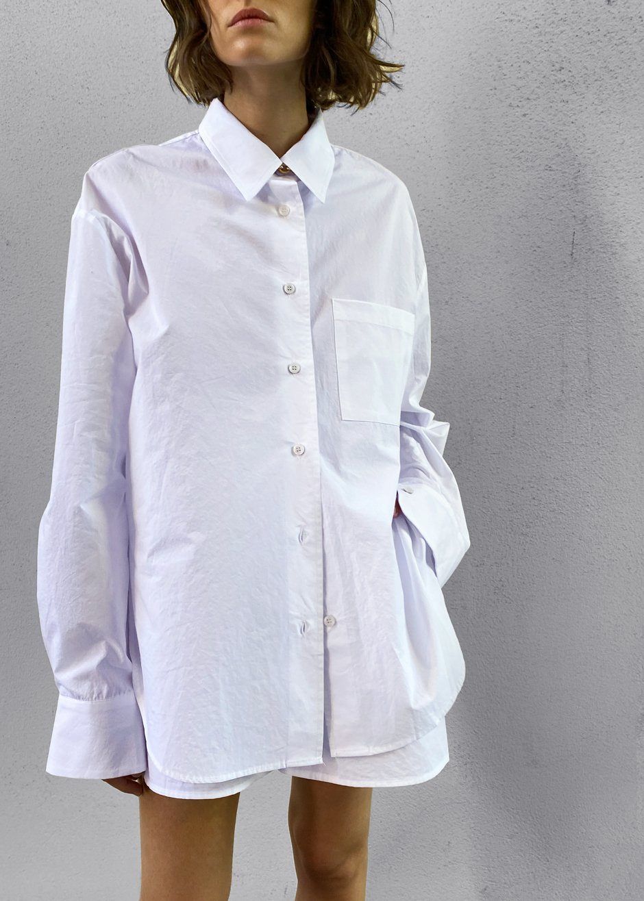 Lui Cotton Shirt - White sold by Frankie Shop product image thumbnail 8