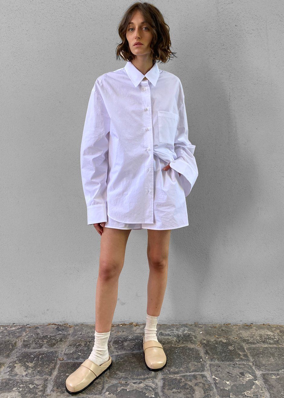 Lui Cotton Shirt - White sold by Frankie Shop product image thumbnail 5
