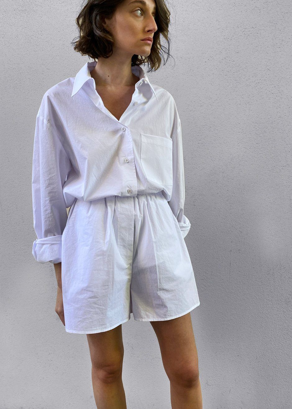 Lui Cotton Shirt - White sold by Frankie Shop product image thumbnail 9