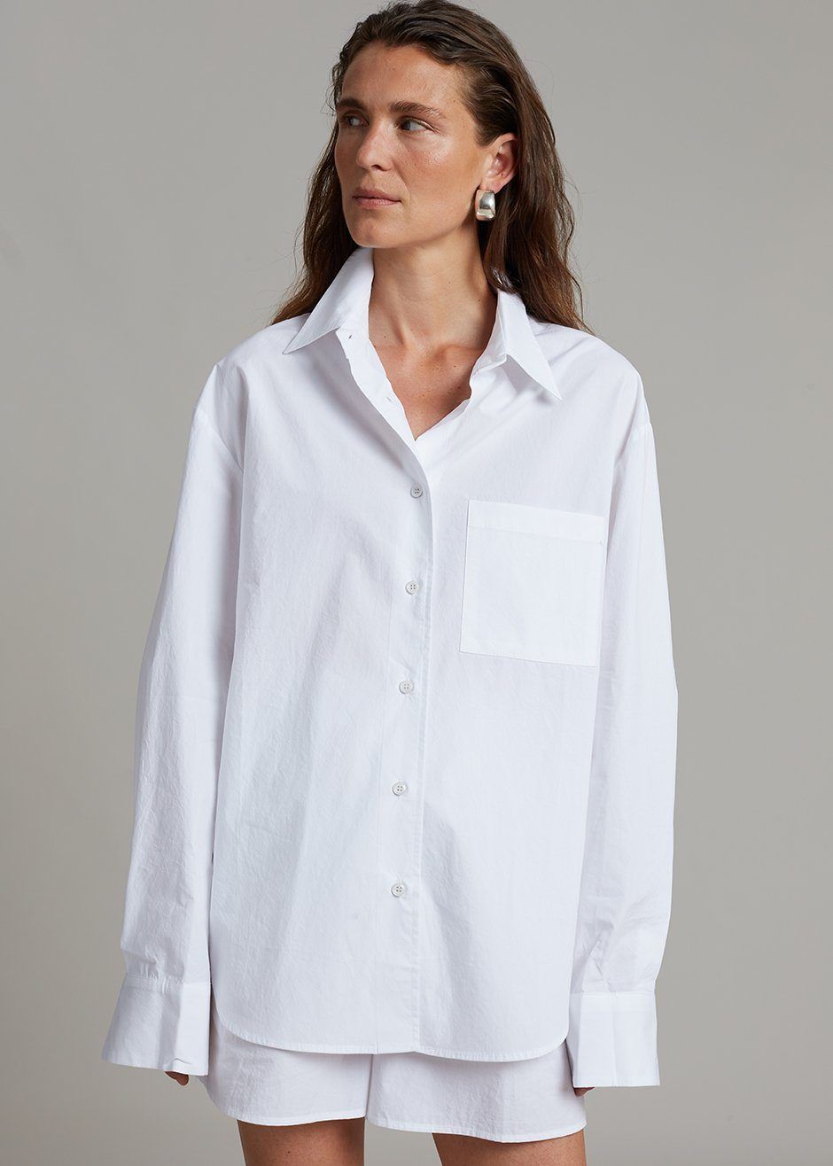 Lui Cotton Shirt - White sold by Frankie Shop product image thumbnail 12