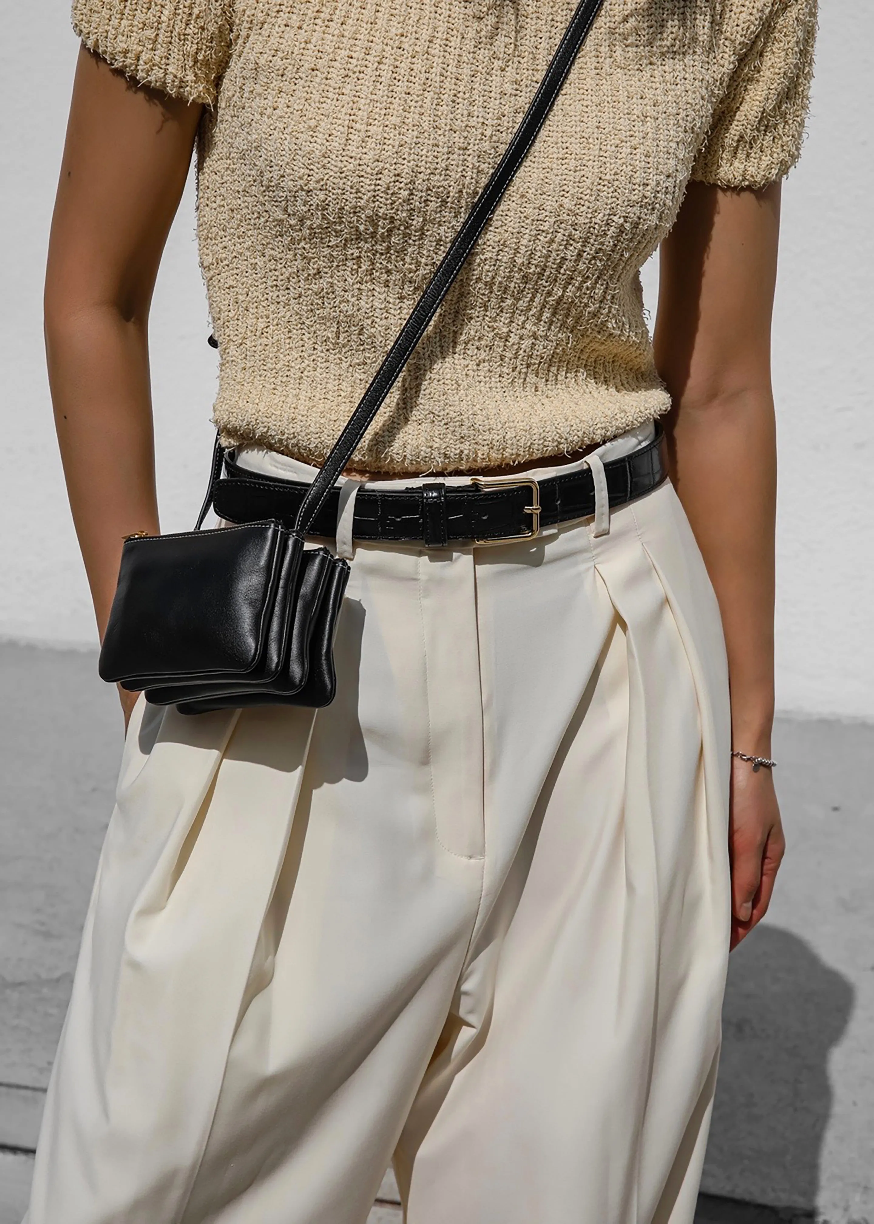 Norin Croc-Effect Belt - Black sold by Frankie Shop product image thumbnail 4