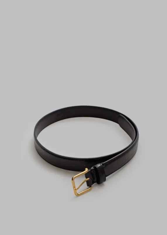 Norin Croc-Effect Belt - Black made by Frankie Shop