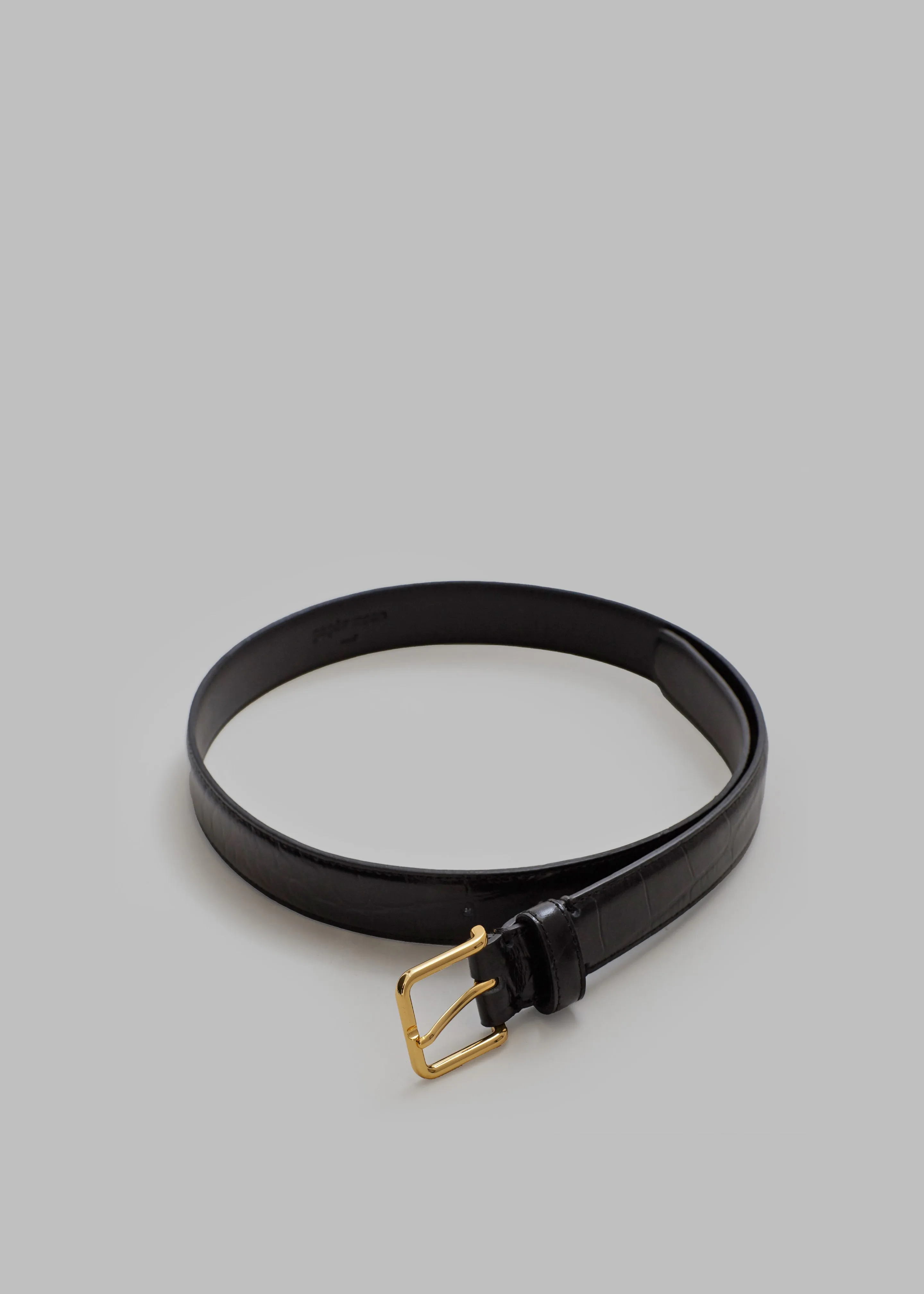 Norin Croc-Effect Belt - Black sold by Frankie Shop