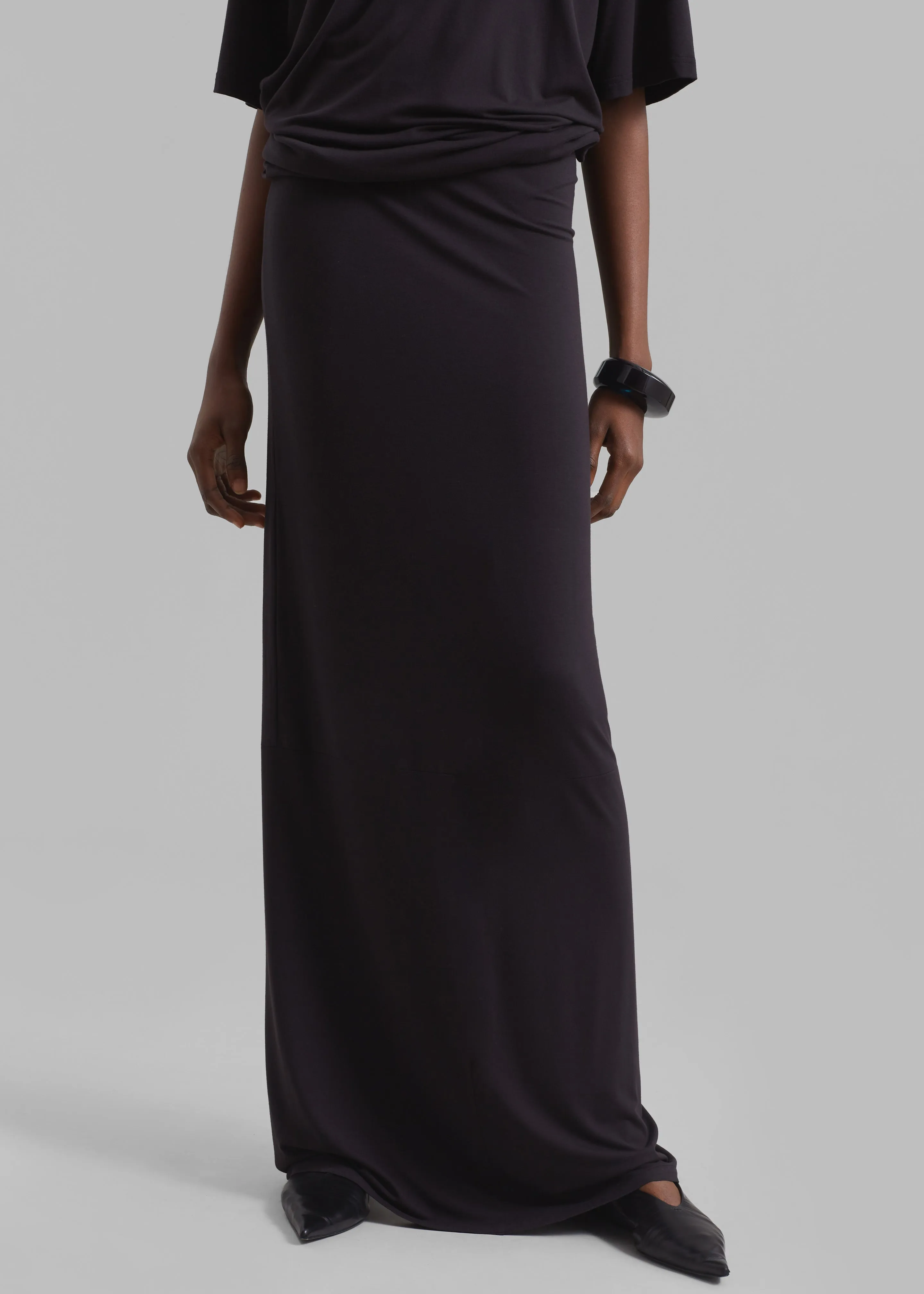 Ella Maxi Skirt - Dark Plum sold by Frankie Shop