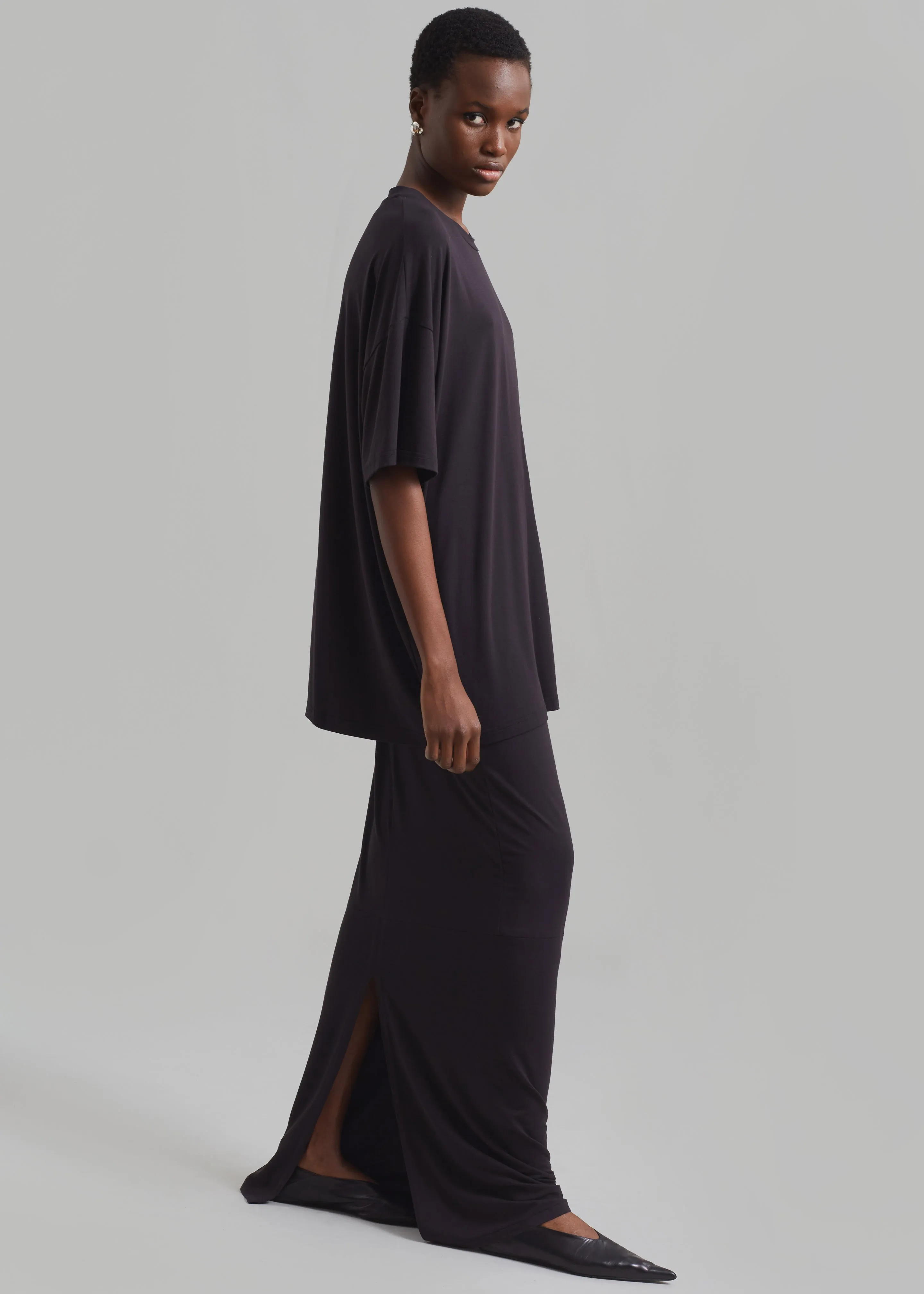 Ella Maxi Skirt - Dark Plum sold by Frankie Shop product image thumbnail 2