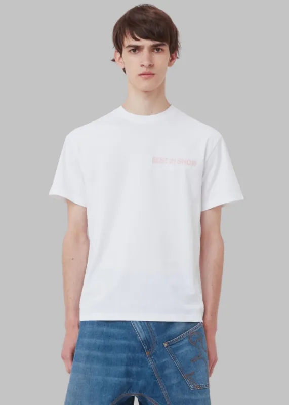 JW Anderson Best In Show Back Print T-Shirt - White made by J.W. Anderson