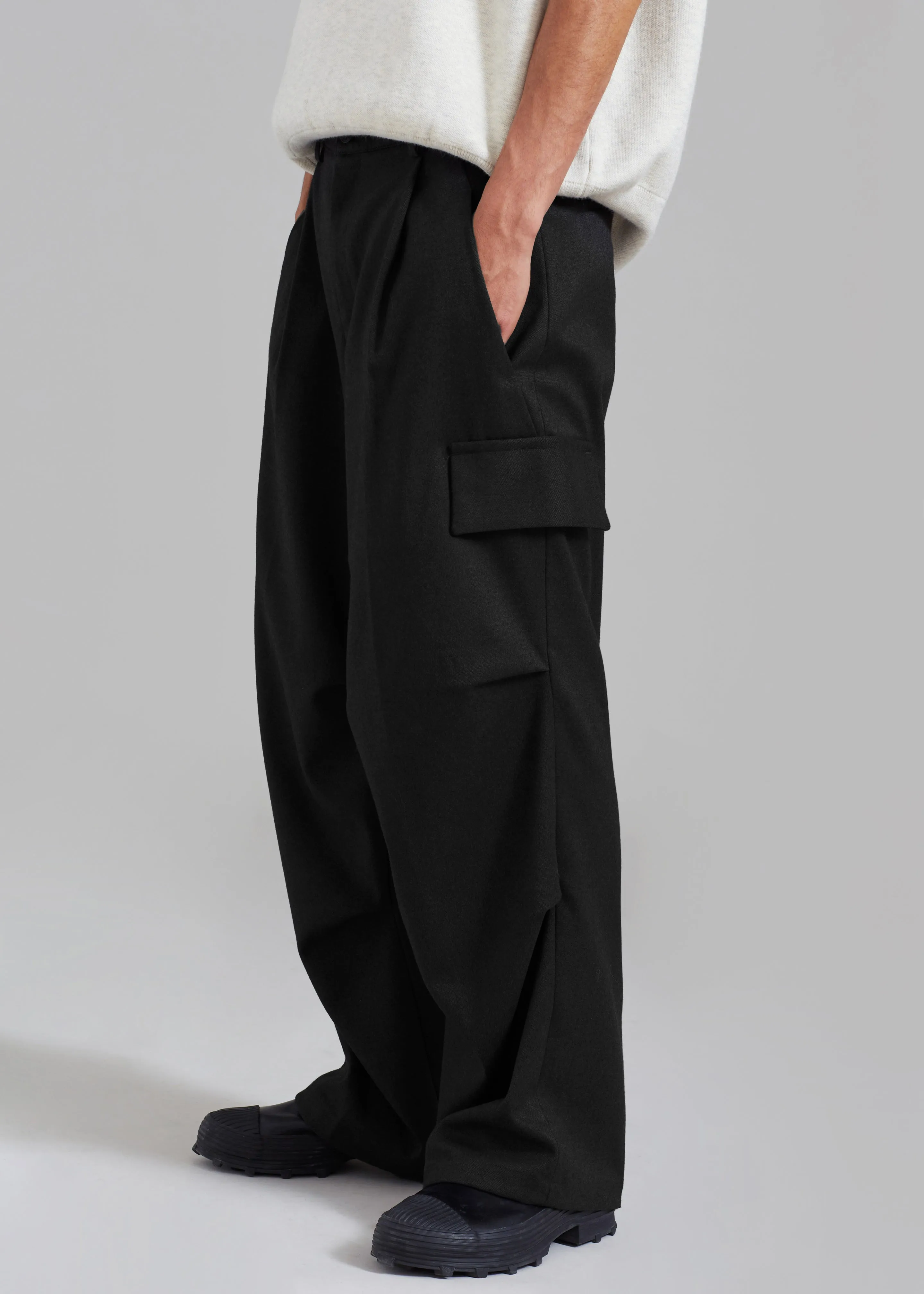 Flint Cargo Pants - Black sold by Frankie Shop product image thumbnail 4