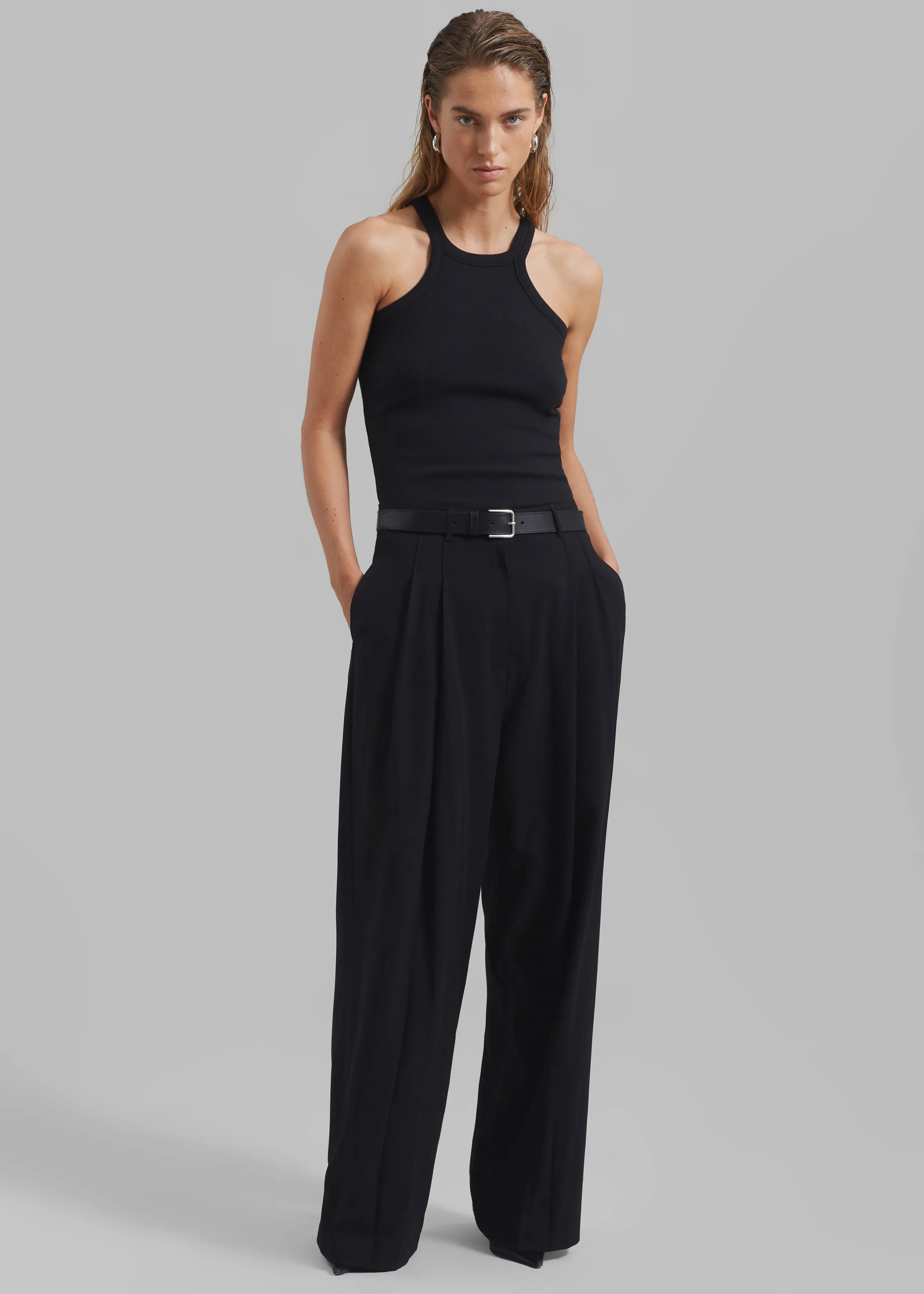 Omi Halter Tank Top - Black sold by Frankie Shop product image thumbnail 4