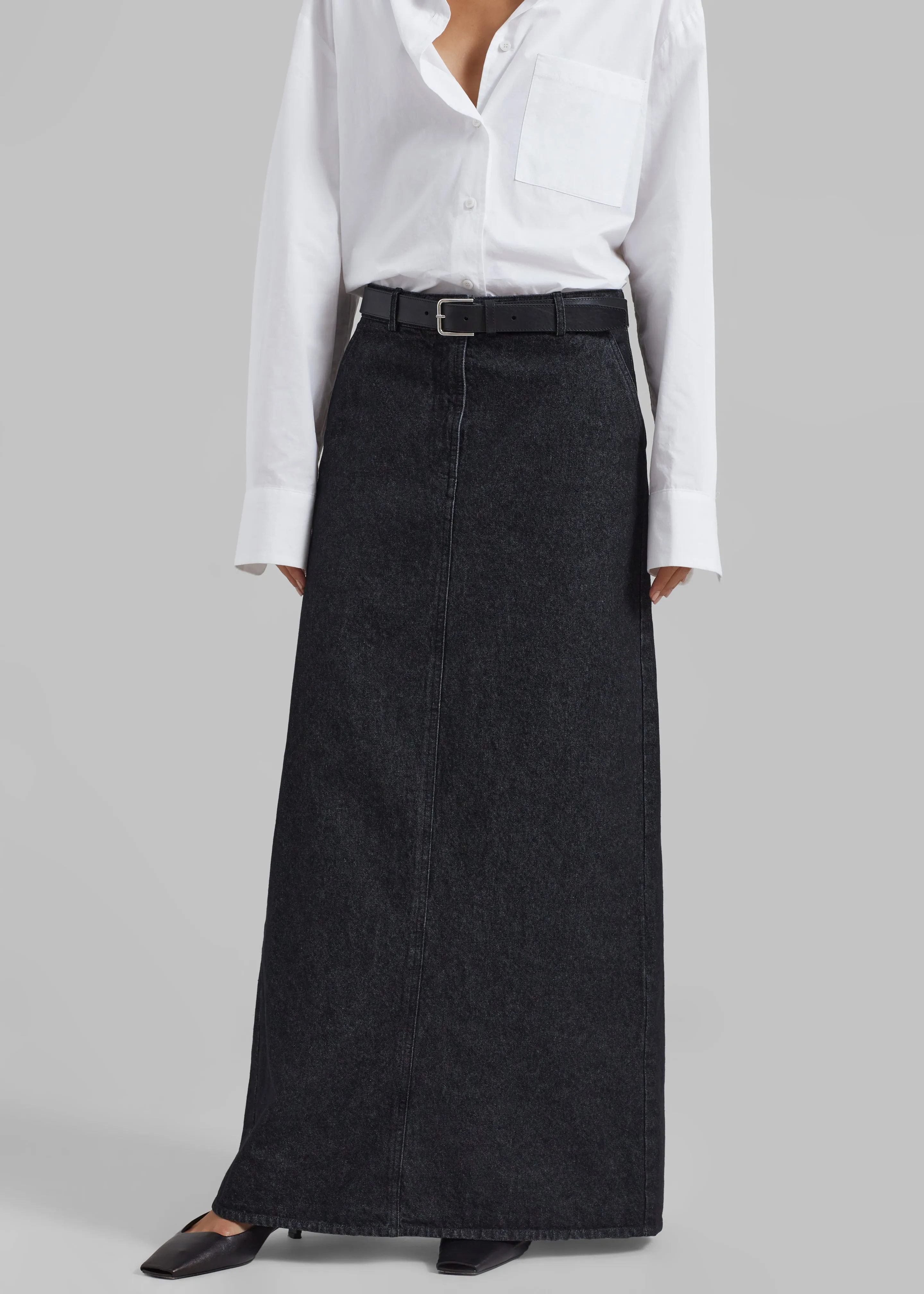 The Garment Eclipse Skirt - Dark Grey Melange sold by Frankie Shop product image thumbnail 5