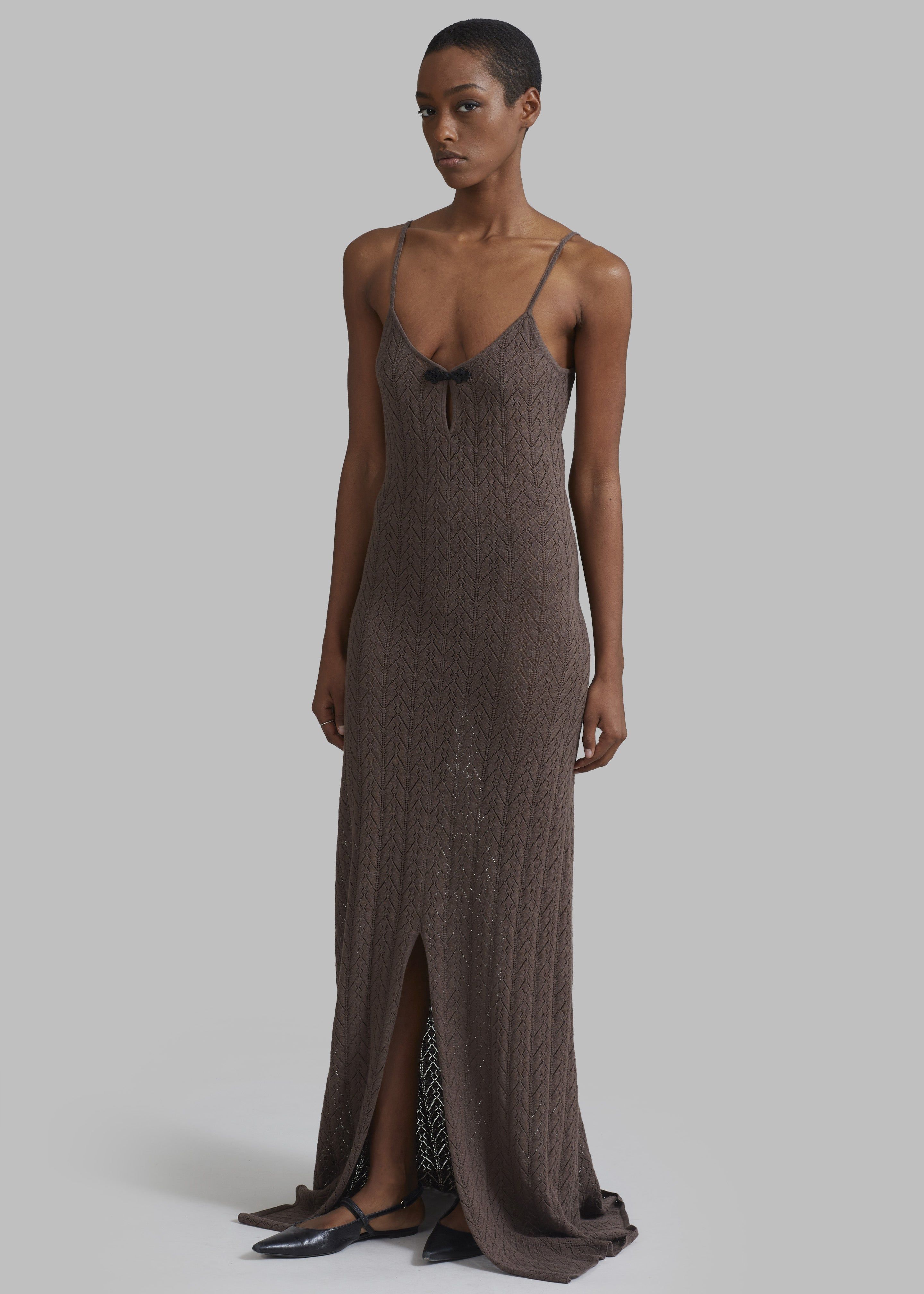 The Garment Tanzania Slip Dress - Espresso sold by Frankie Shop