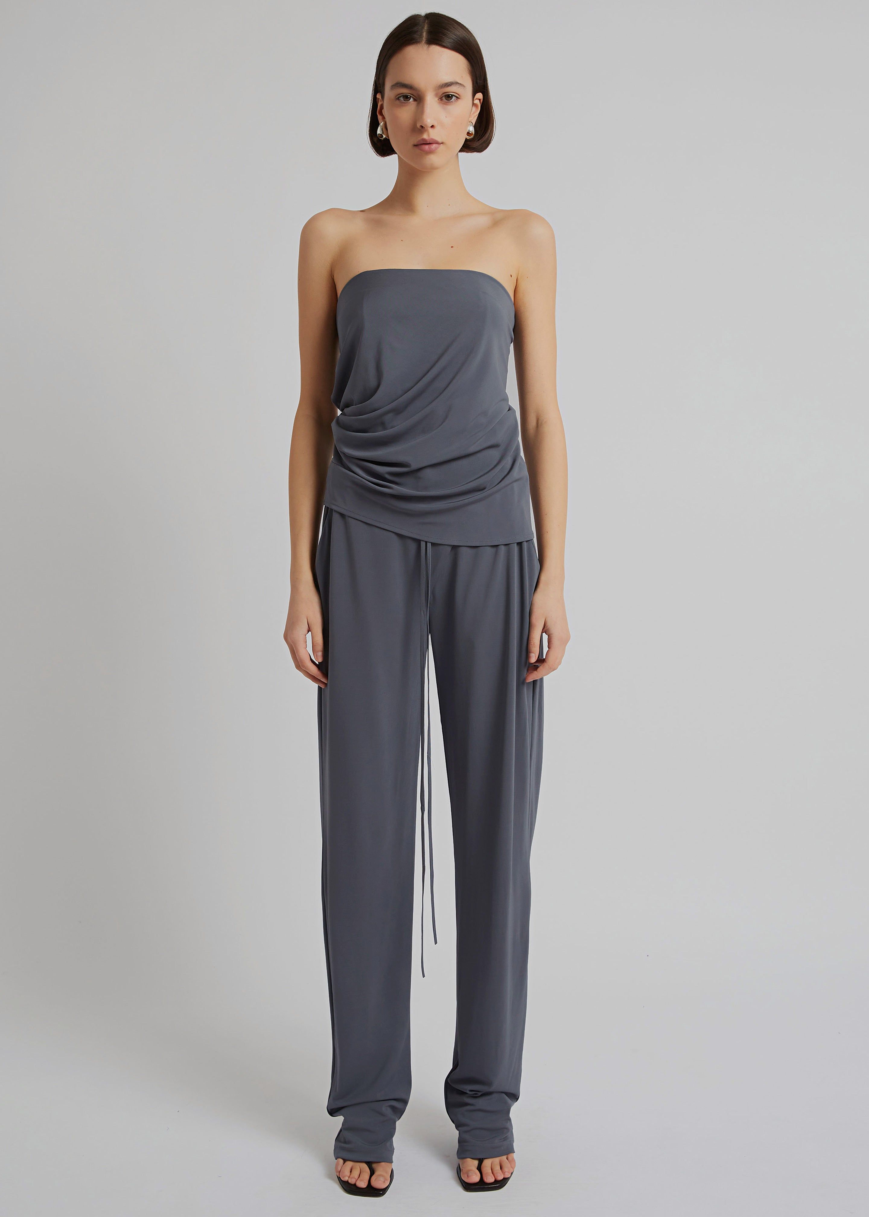 Christopher Esber Side Cowl Strapless Top - Charcoal sold by Frankie Shop product image thumbnail 2