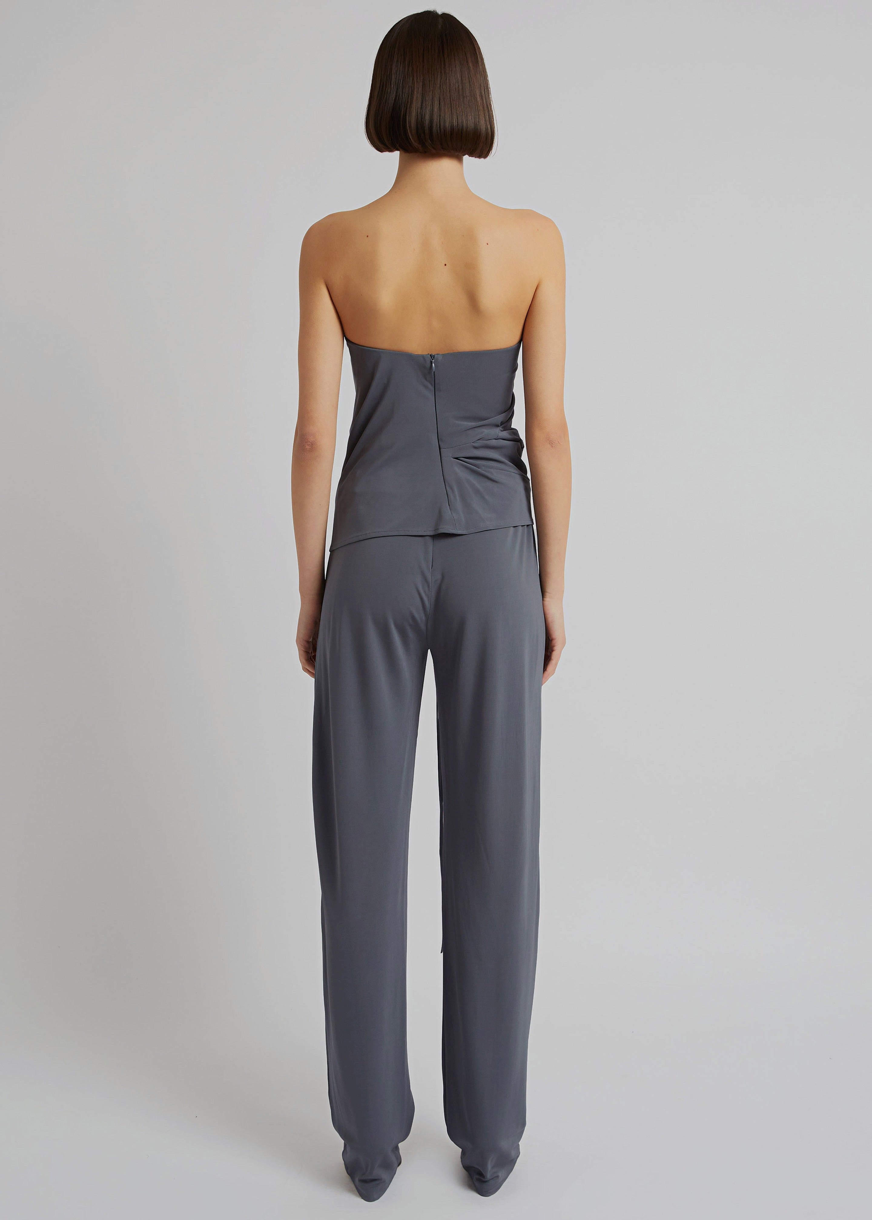 Christopher Esber Side Cowl Strapless Top - Charcoal sold by Frankie Shop product image thumbnail 5