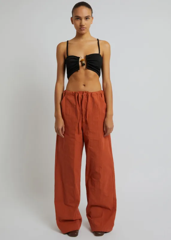 Christopher Esber Ruched Quartz Abacus Crop - Black made by Frankie Shop