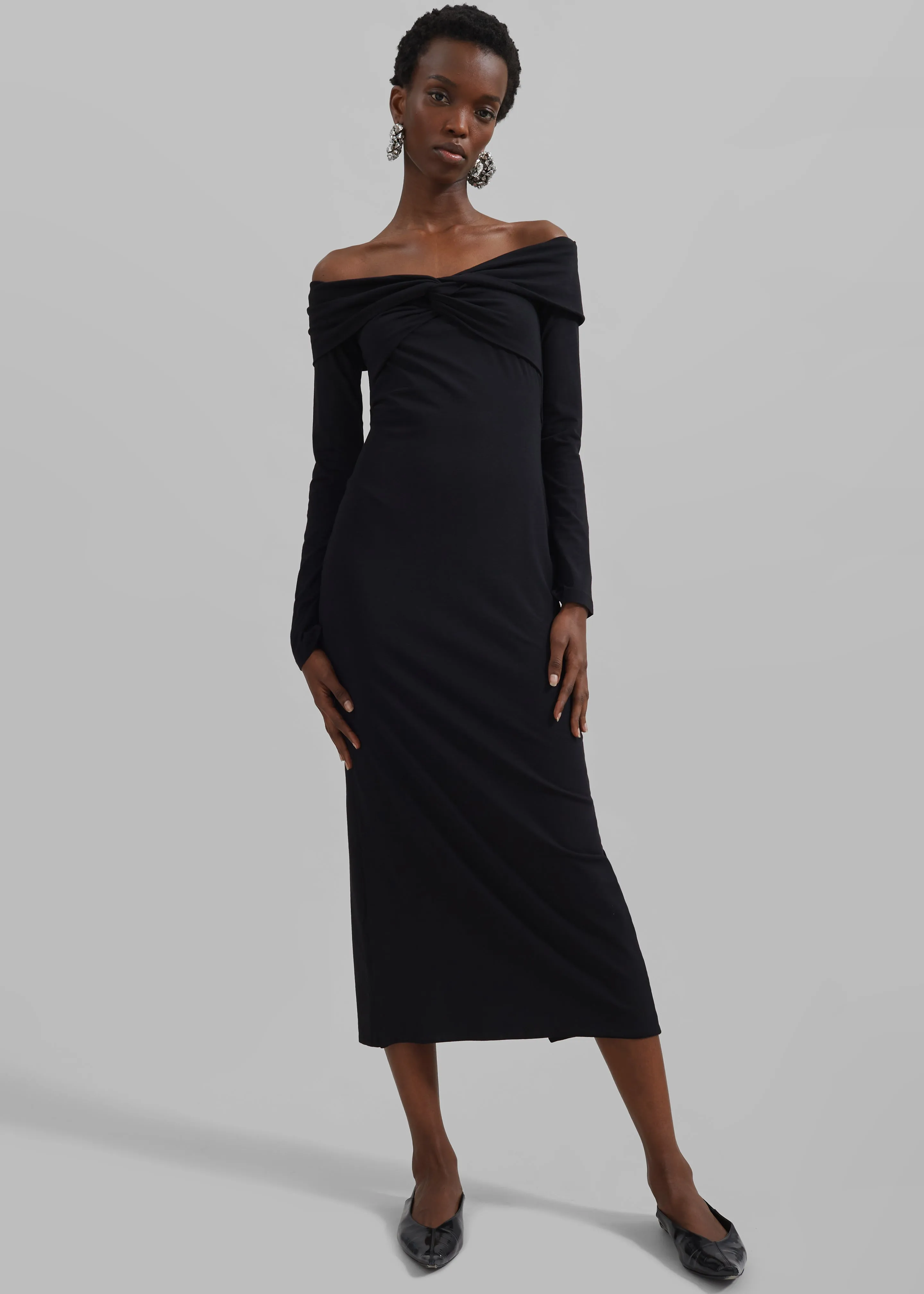 Rotate Off Shoulder Dress - Black sold by Frankie Shop product image thumbnail 4