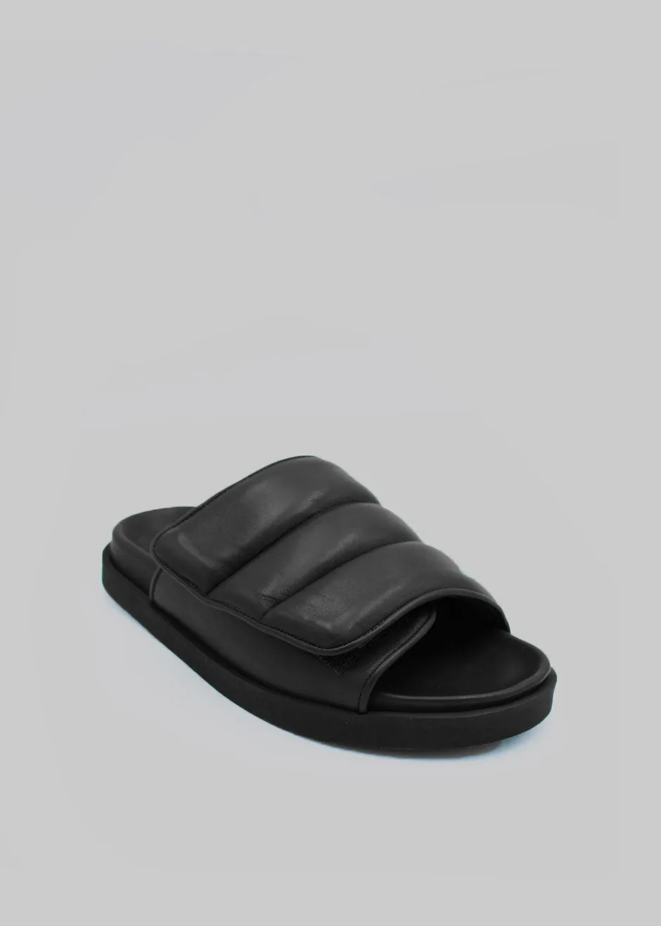 Gia Borghini Gia 3 Padded Slides - Black sold by Frankie Shop