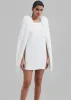 Bevza Mini Dress With Wings - White sold by Frankie Shop