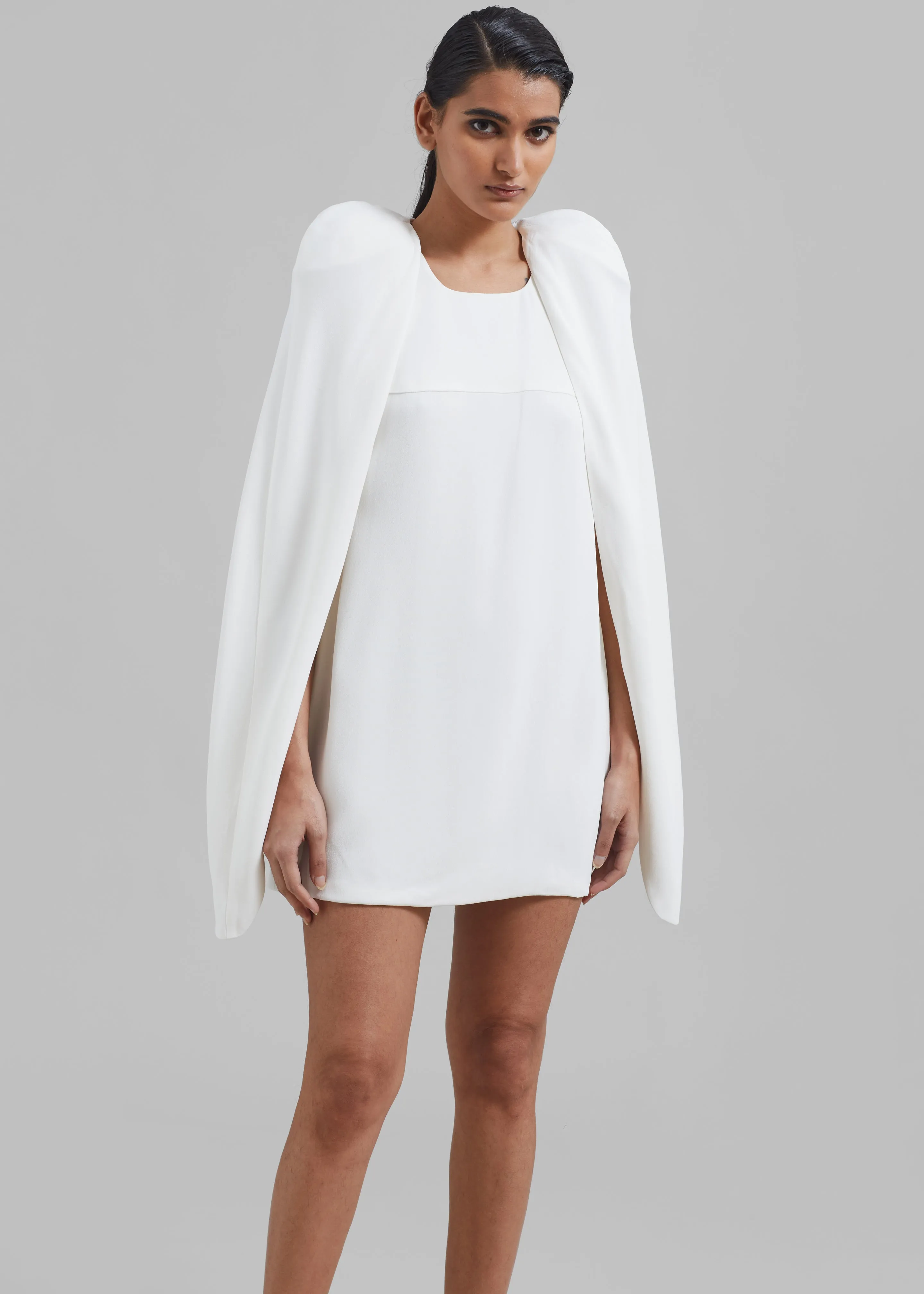 Bevza Mini Dress With Wings - White sold by Frankie Shop product image thumbnail 4