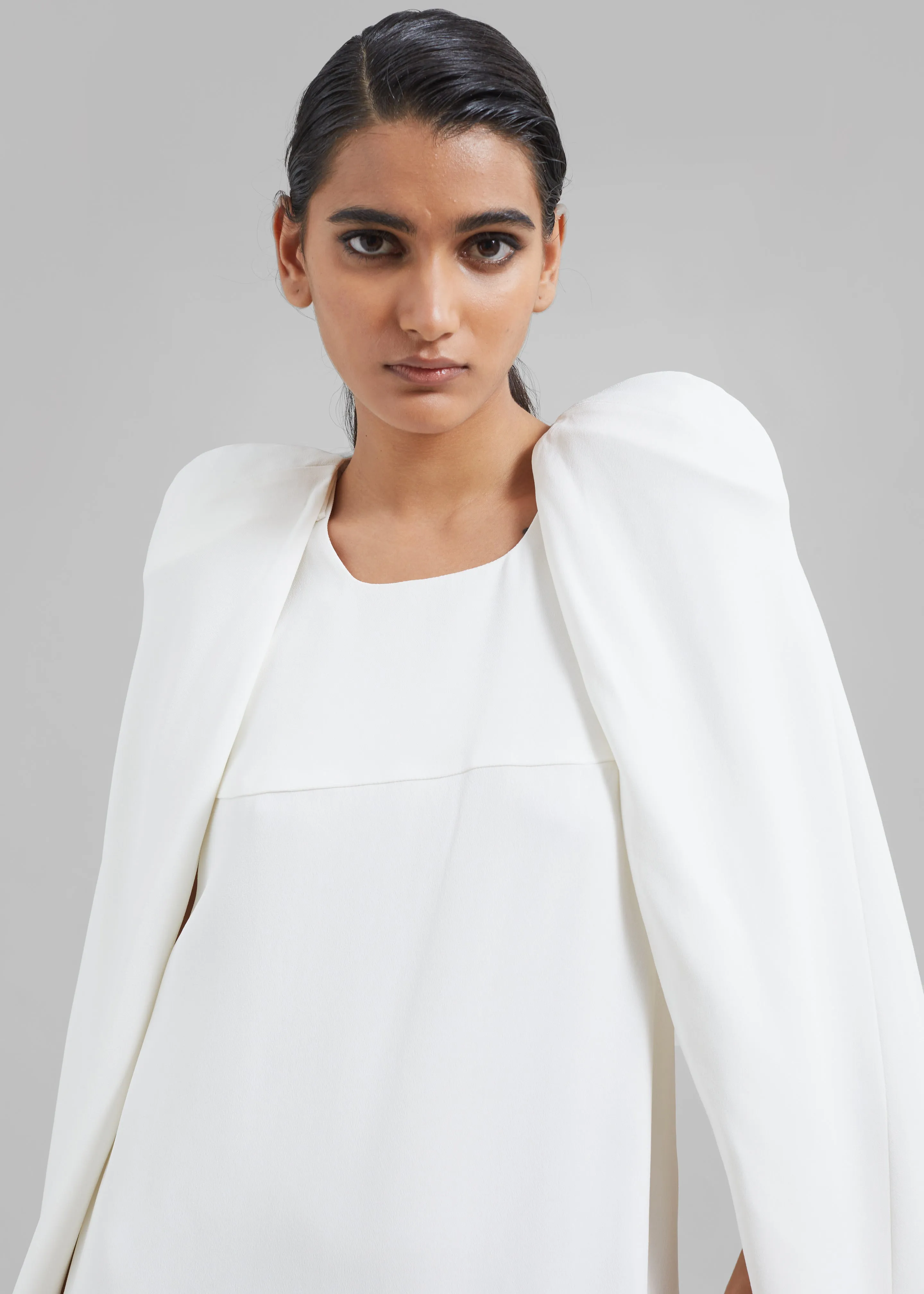 Bevza Mini Dress With Wings - White sold by Frankie Shop product image thumbnail 5