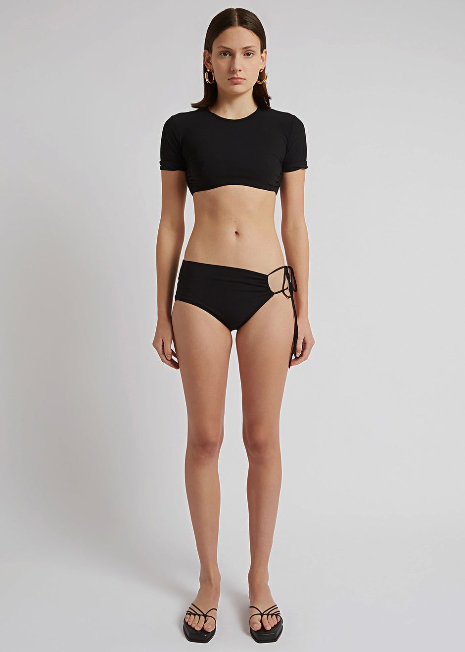 Christopher Esber Ruched Side Tie Brief - Black sold by Frankie Shop product image thumbnail 4