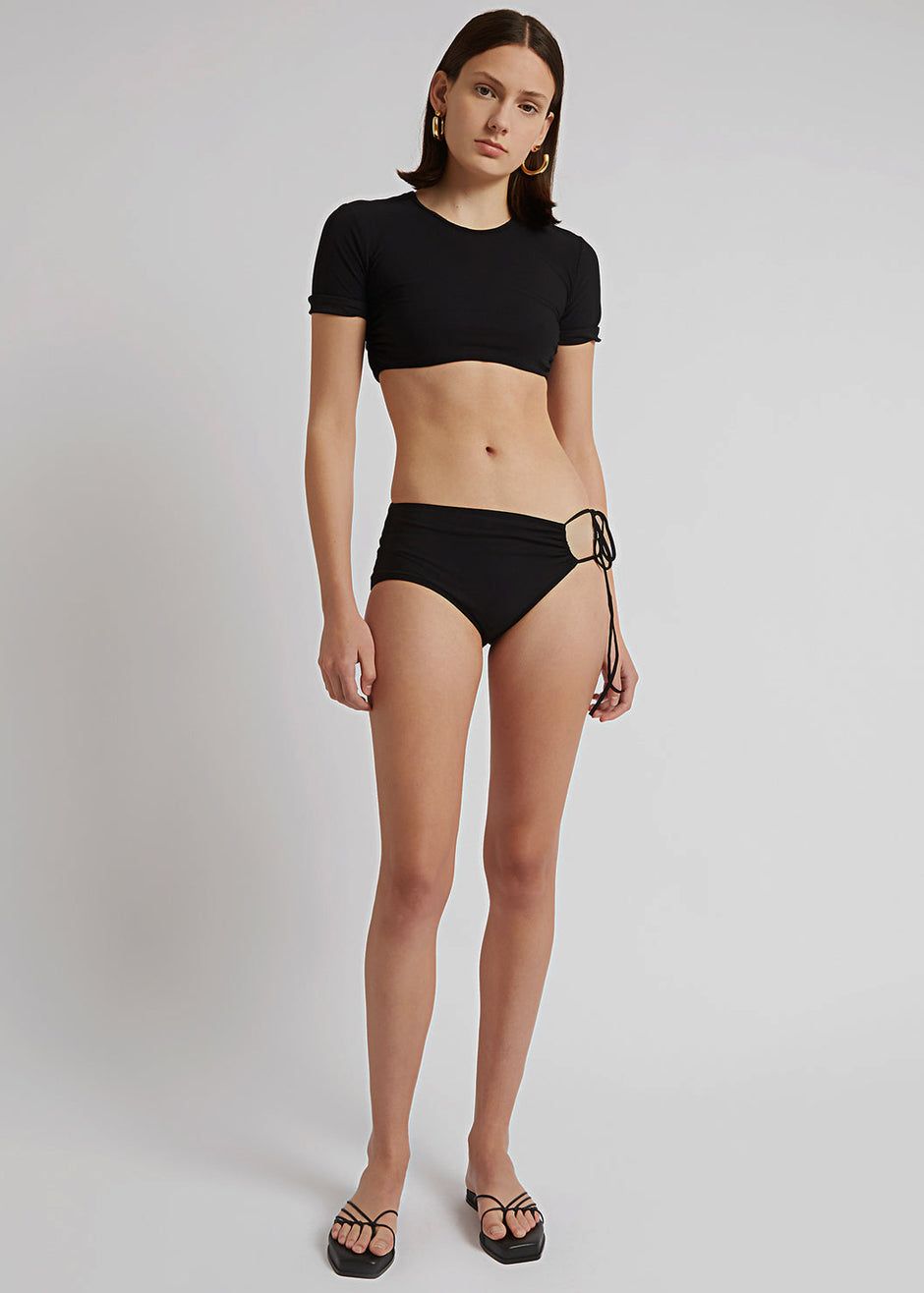 Christopher Esber Ruched Side Tie Brief - Black sold by Frankie Shop product image thumbnail 3