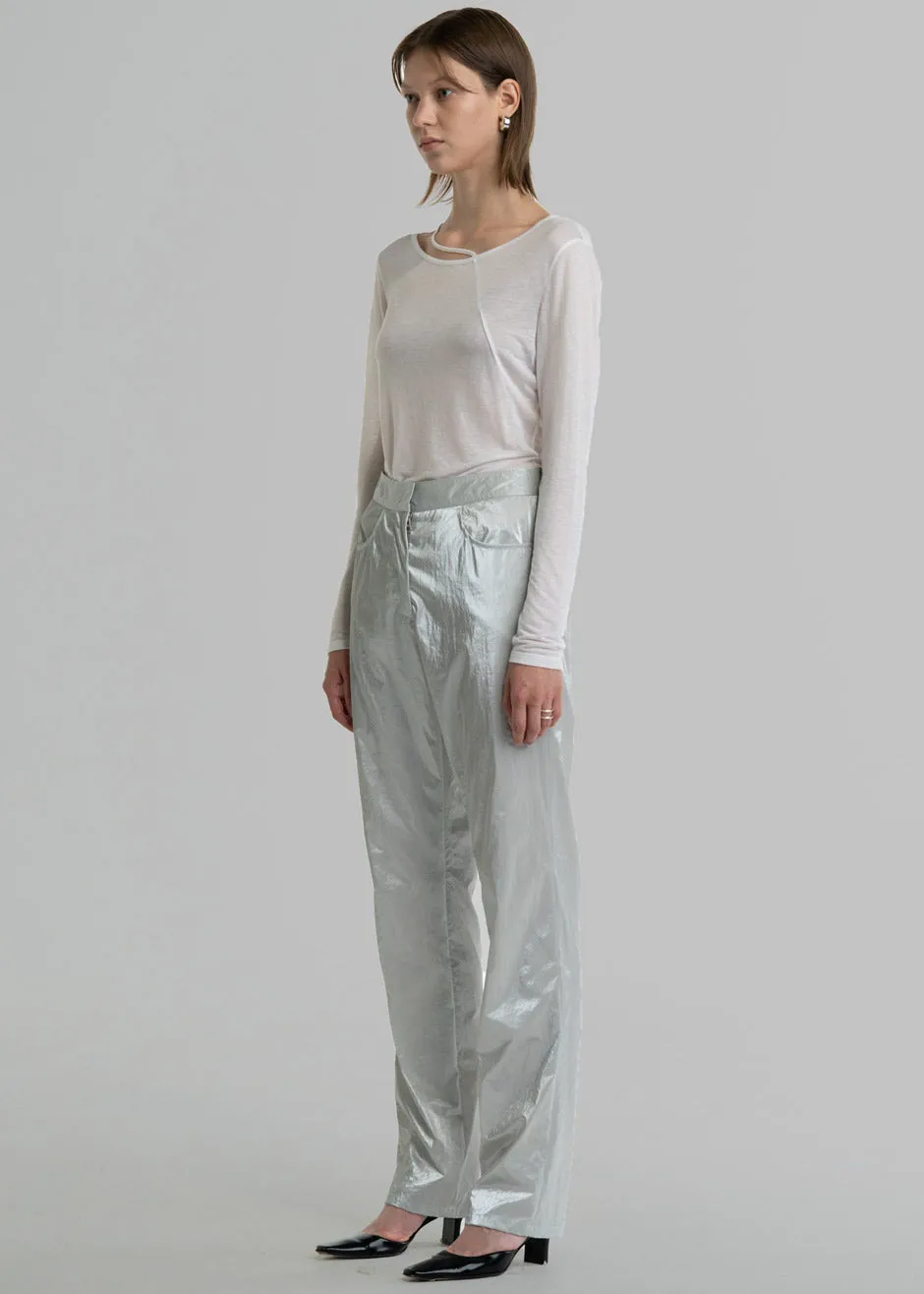 Amomento Asymmetric T-Shirt - White sold by Frankie Shop product image thumbnail 3