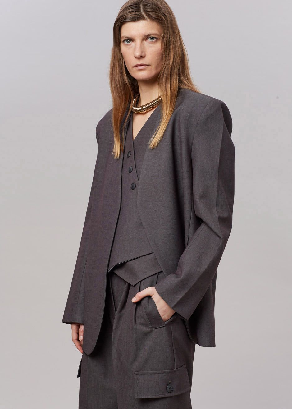 Maesa Cross Vest - Charcoal sold by Frankie Shop product image thumbnail 5