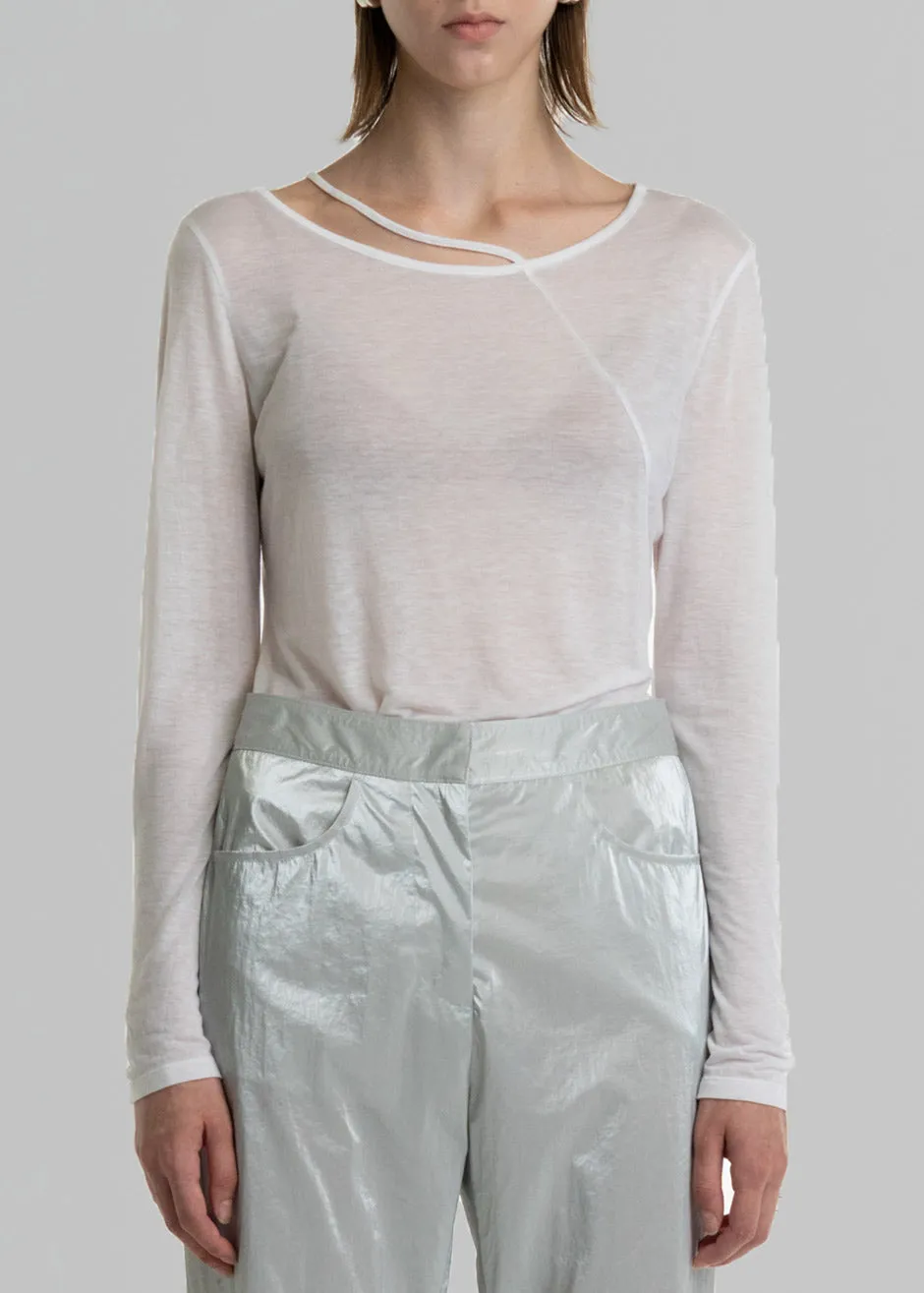 Amomento Asymmetric T-Shirt - White sold by Frankie Shop product image thumbnail 2
