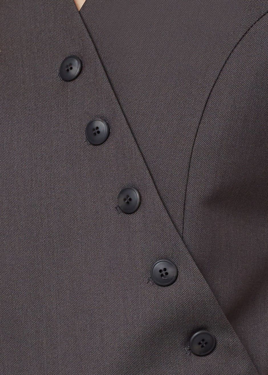 Maesa Cross Vest - Charcoal sold by Frankie Shop product image thumbnail 3