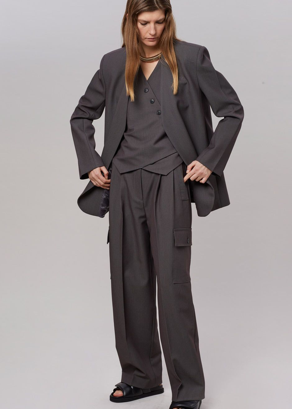 Maesa Cross Vest - Charcoal sold by Frankie Shop product image thumbnail 4