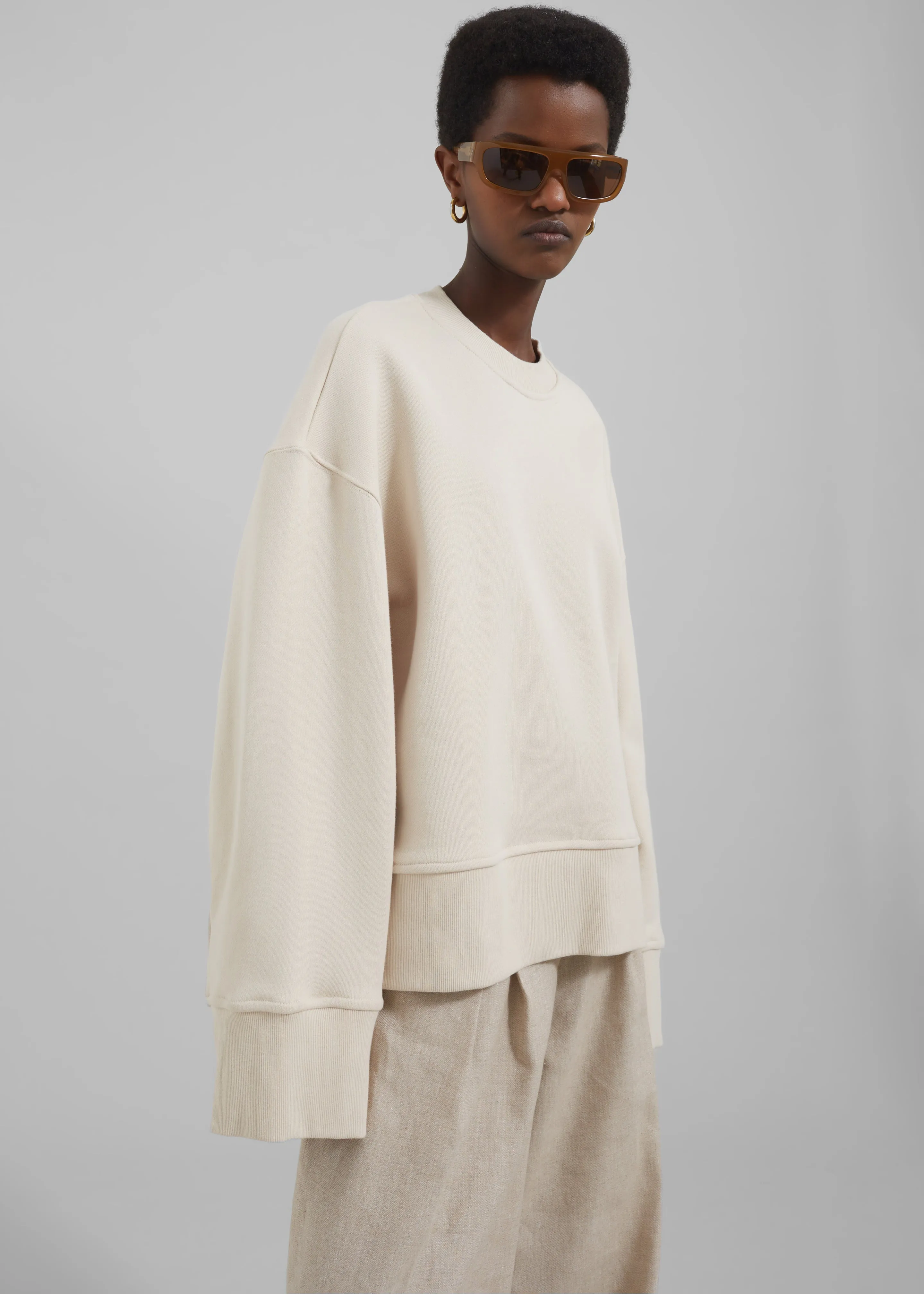 Clea Sweatshirt - Oat Beige sold by Frankie Shop product image thumbnail 3