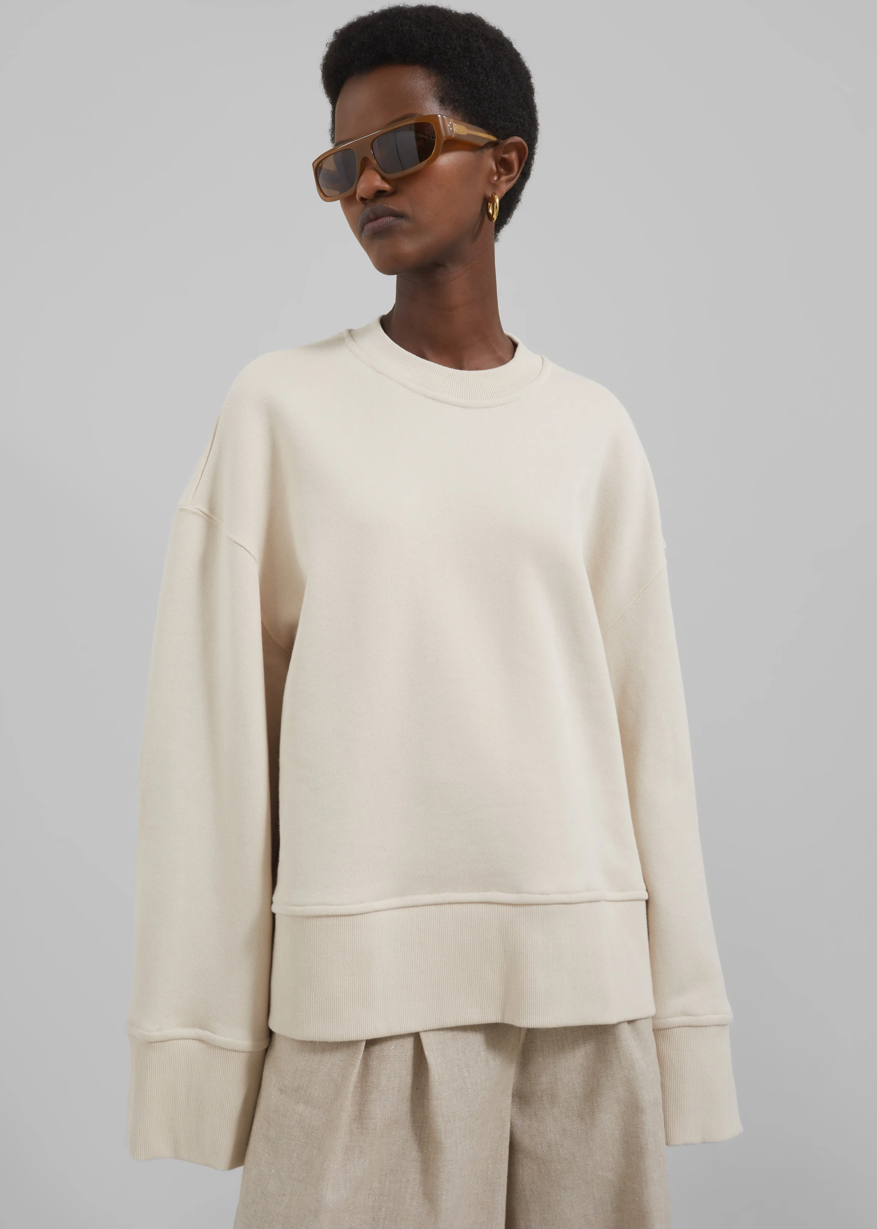 Clea Sweatshirt - Oat Beige sold by Frankie Shop product image thumbnail 4