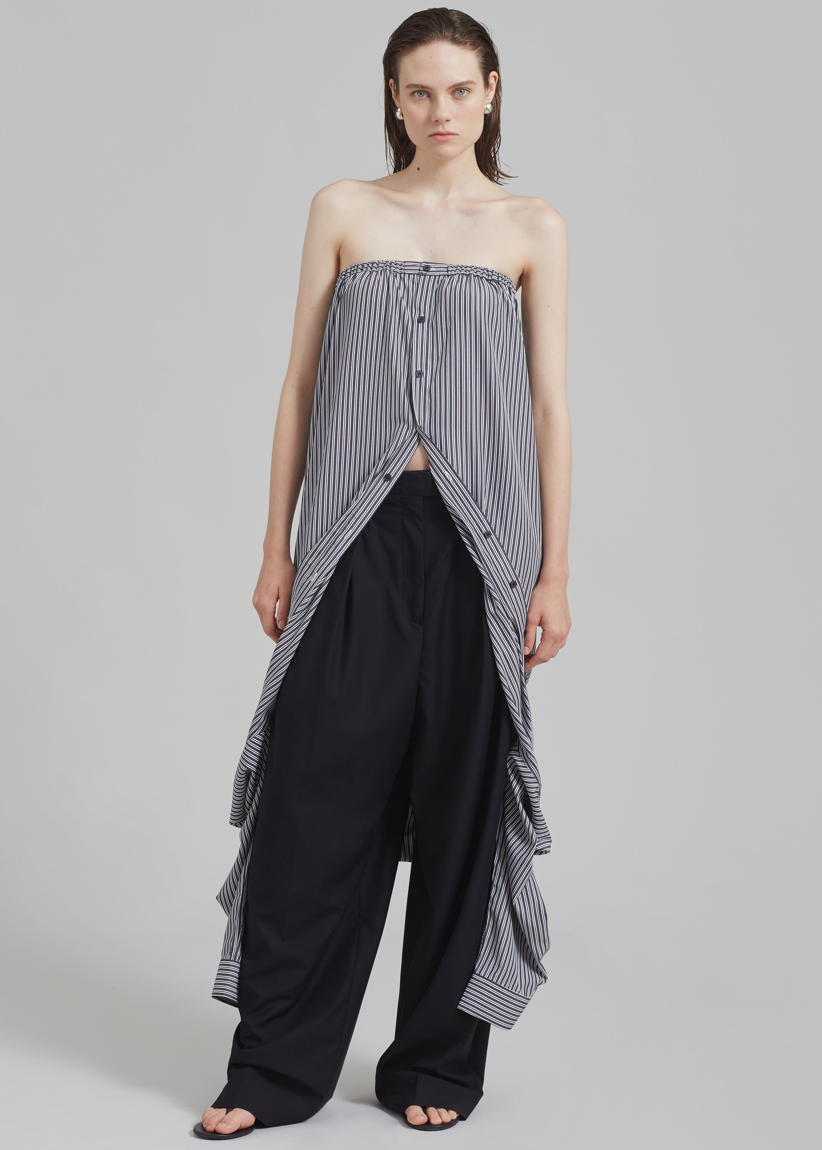 Ember Shirt Dress - White Stripe sold by Frankie Shop product image thumbnail 5