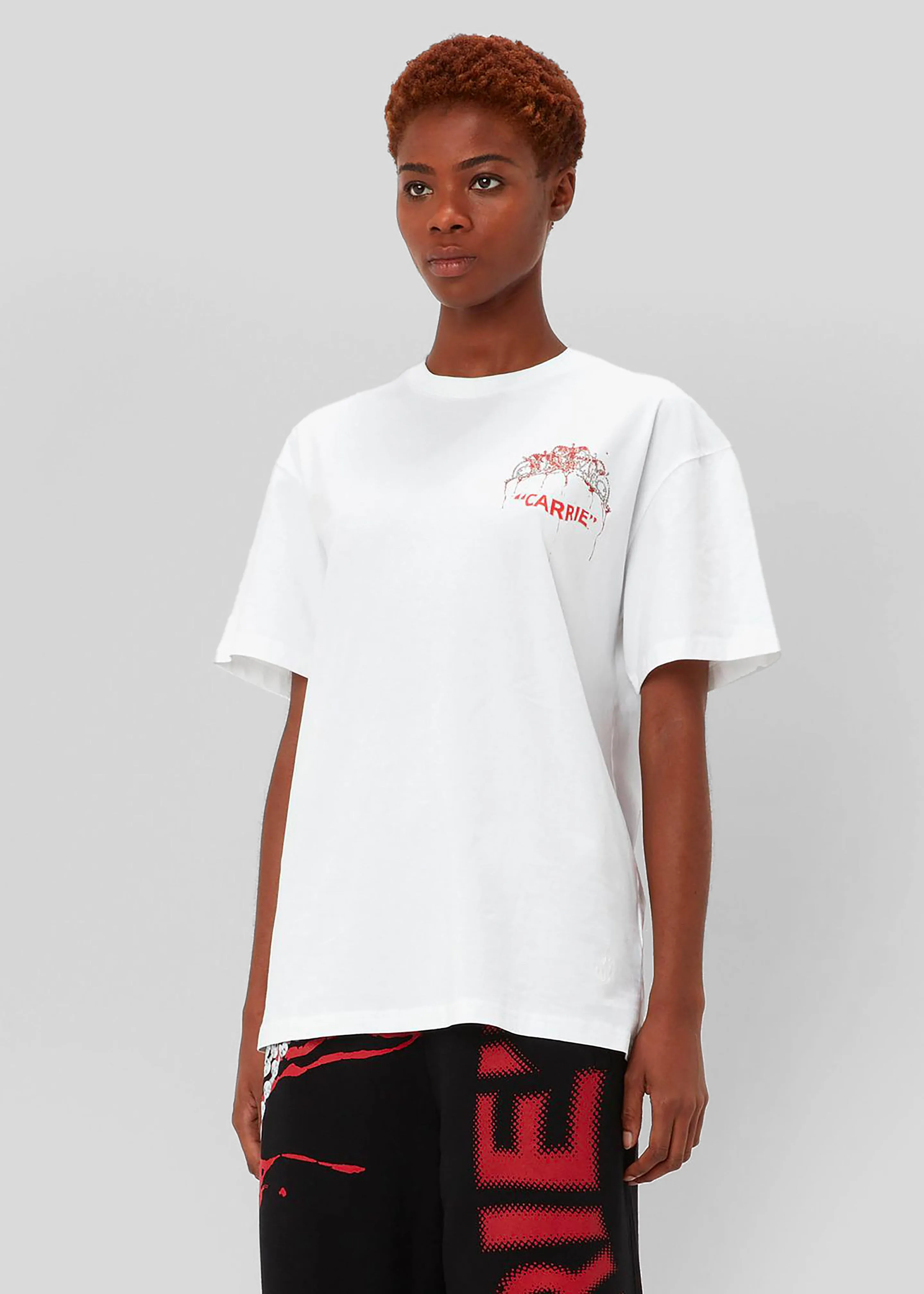 JW Anderson Carrie Tiara Chest Embroidery T-Shirt - White sold by Frankie Shop product image thumbnail 2