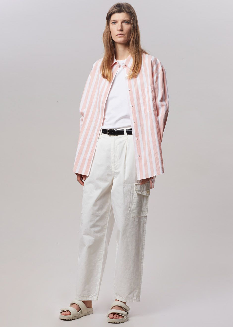Lui Wide Stripes Shirt - Pink sold by Frankie Shop product image thumbnail 4