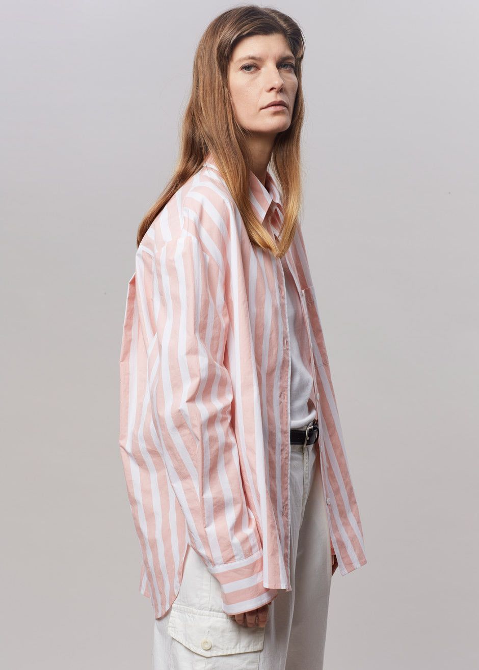 Lui Wide Stripes Shirt - Pink sold by Frankie Shop product image thumbnail 3