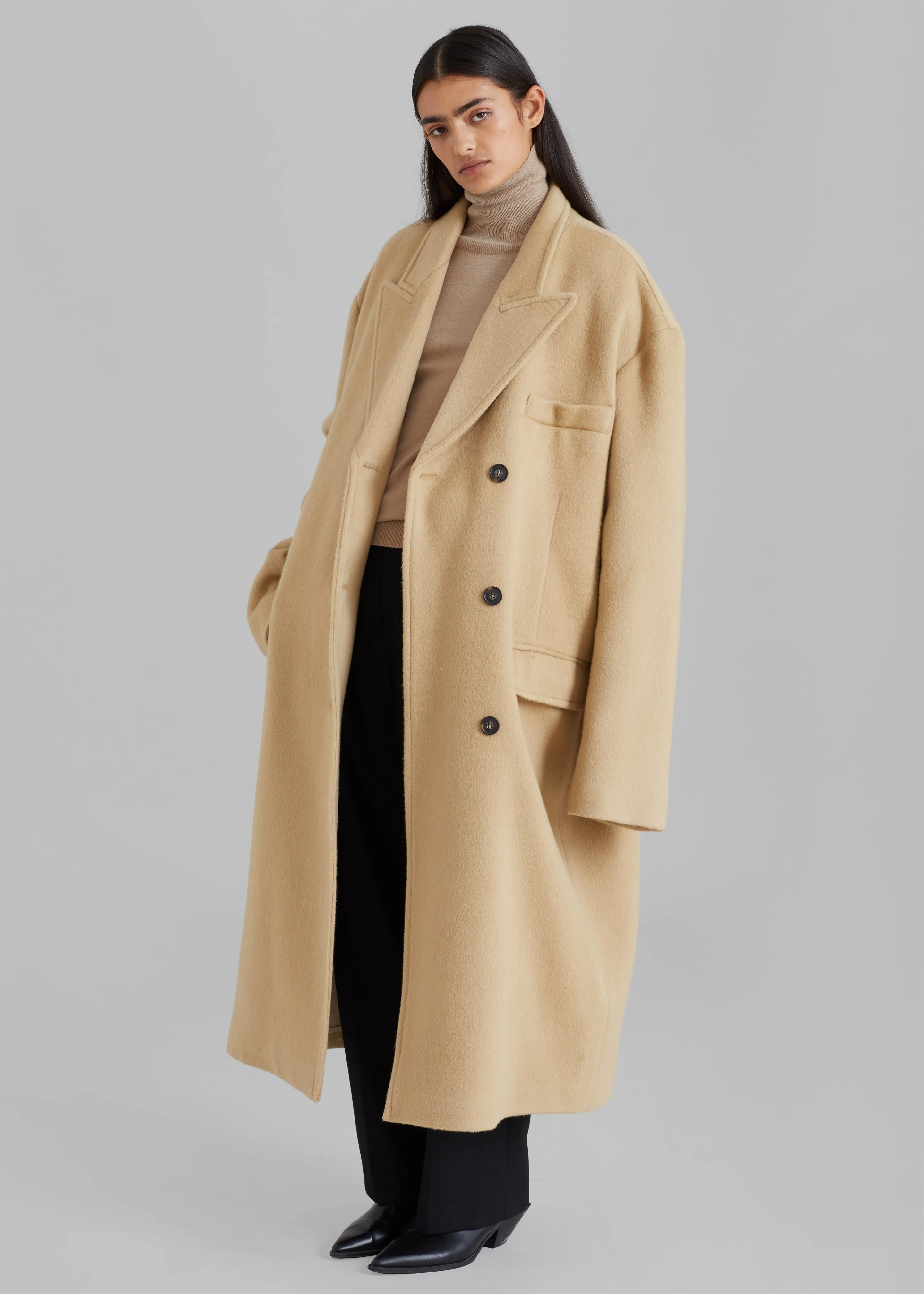 Anya Oversized Coat - Camel sold by Frankie Shop product image thumbnail 4