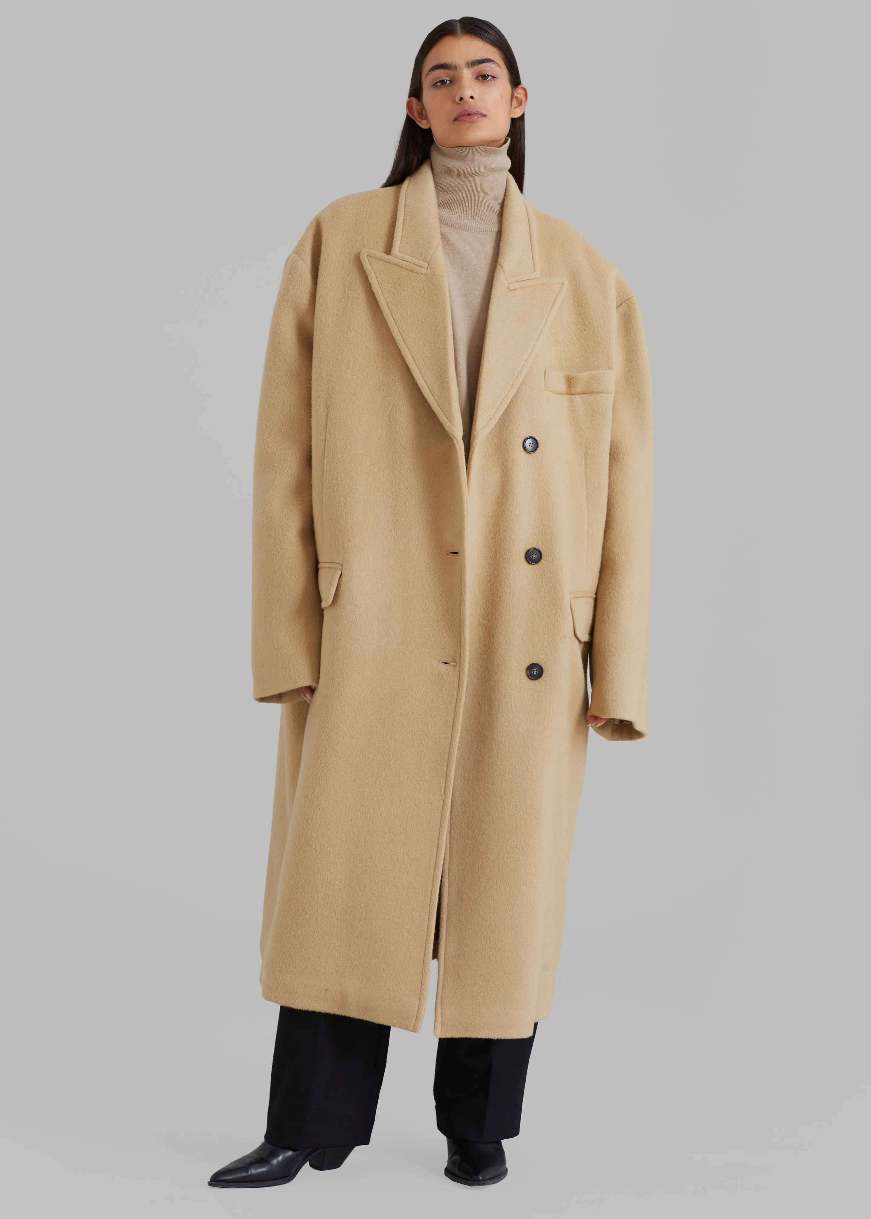 Anya Oversized Coat - Camel sold by Frankie Shop product image thumbnail 2