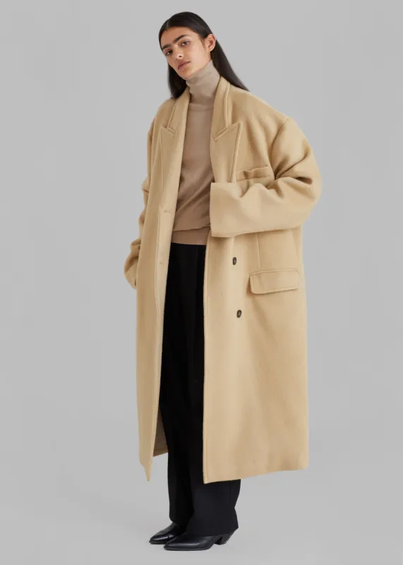 Anya Oversized Coat - Camel sold by Frankie Shop