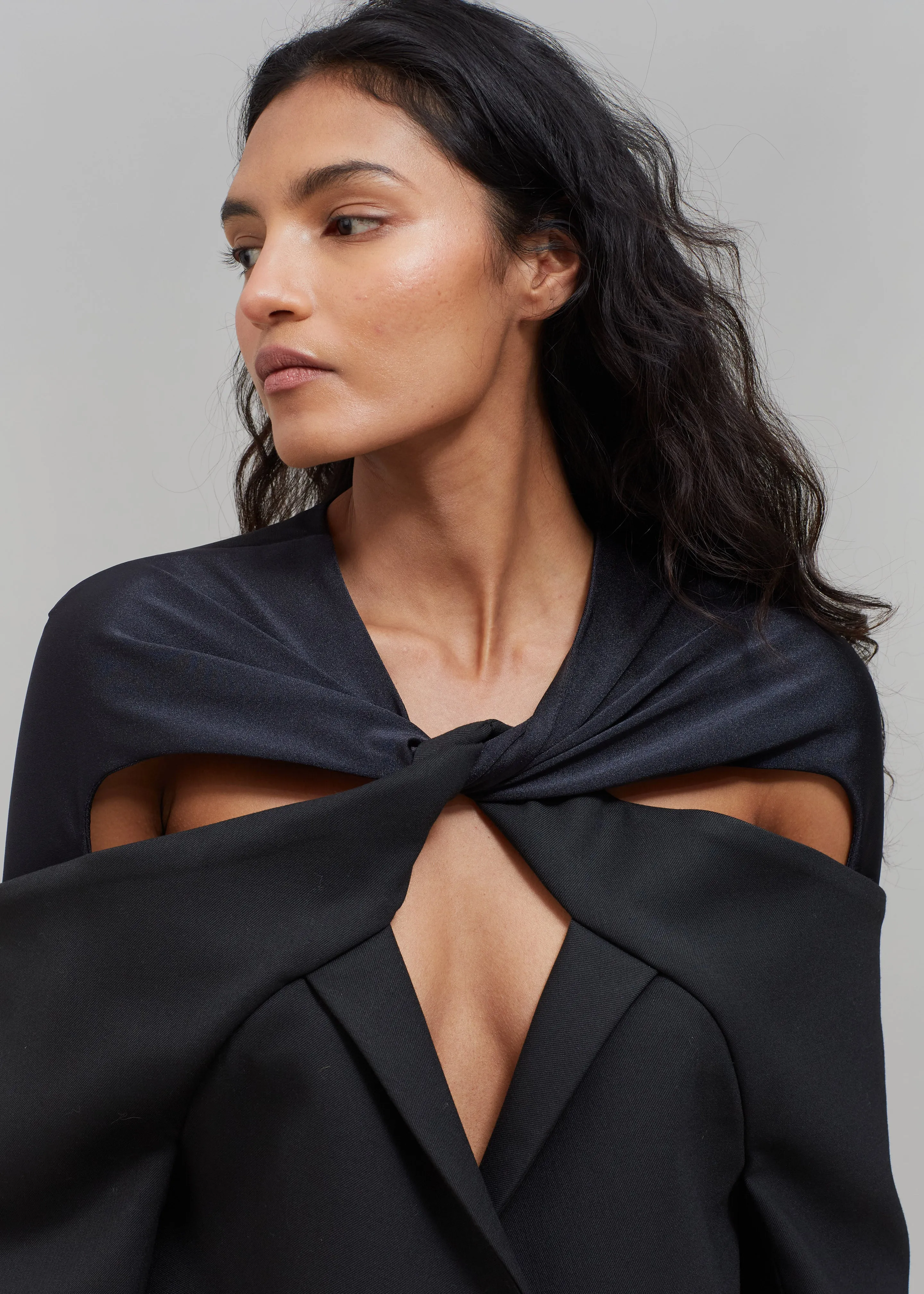 Coperni Twisted Cut-out Jacket - Black sold by Frankie Shop product image thumbnail 4